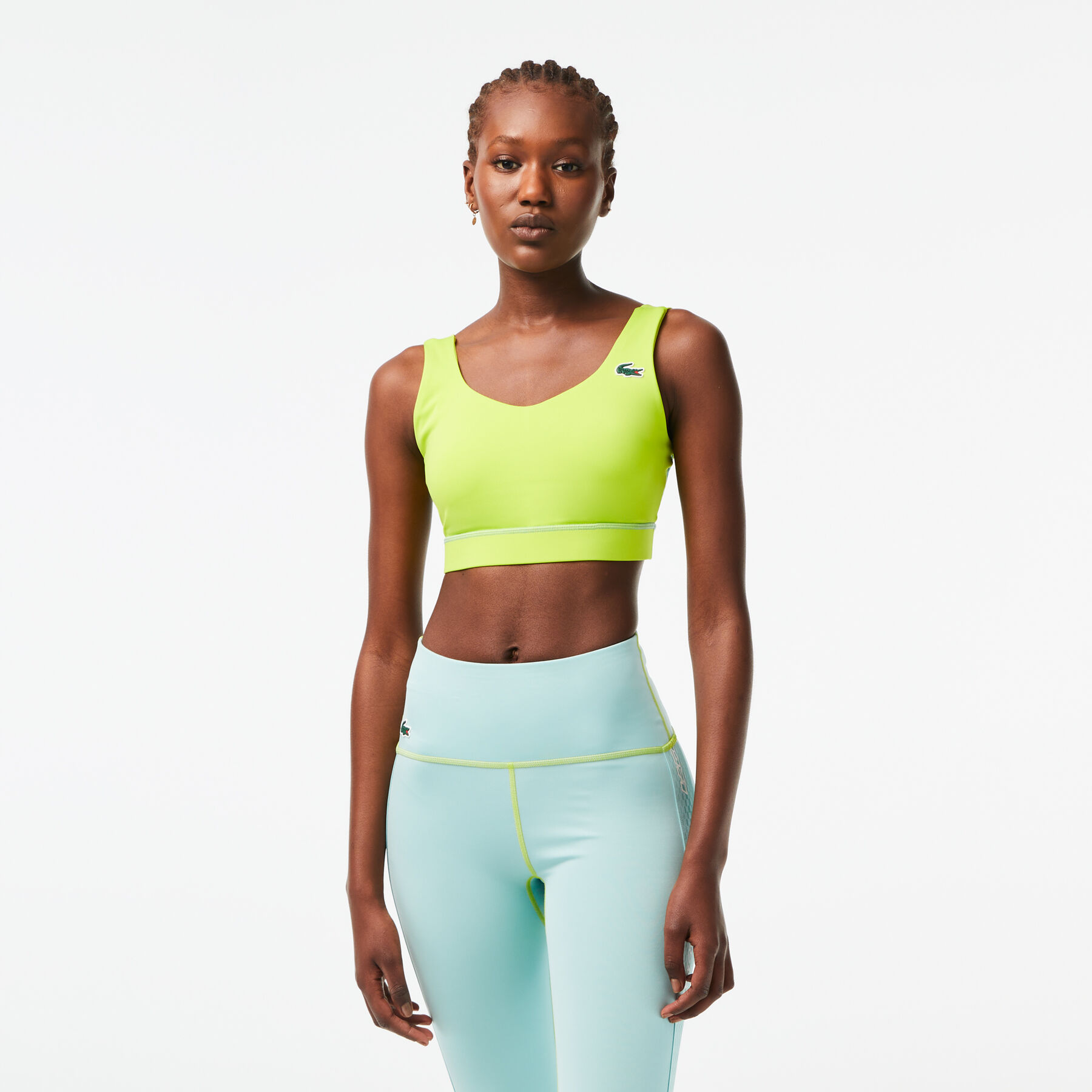 women s lacoste sport ultra dry recycled polyester sports bra