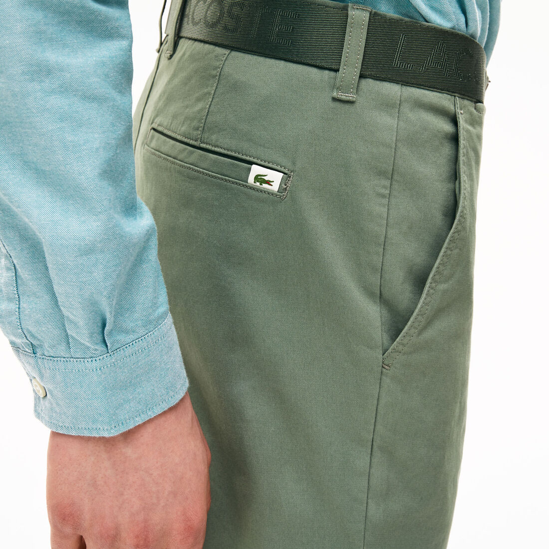 بنطال التشينو من الجبردين المرن بقصة ضيقة للرجال بنطال التشينو من الجبردين المرن بقصة ضيقة للرجال