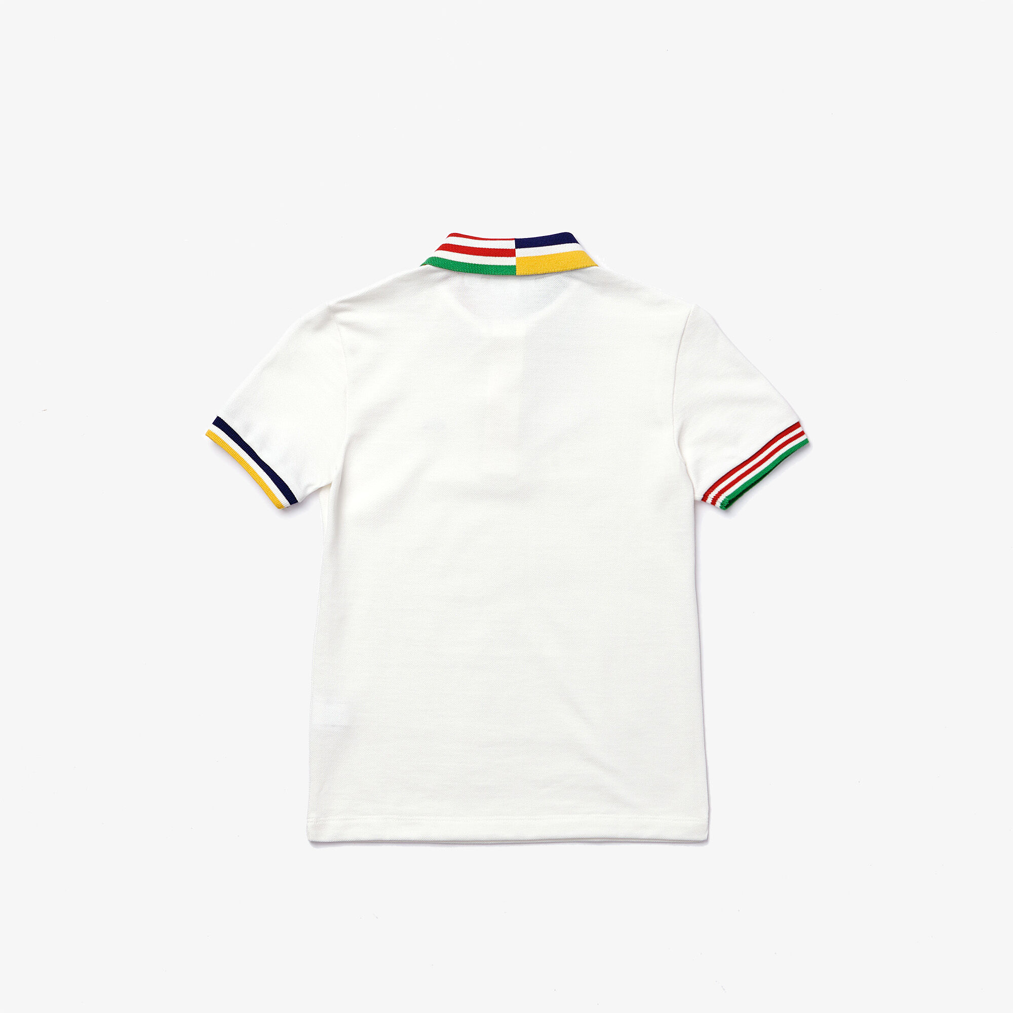 Boys’ Lacoste Striped Accents Cotton Piqué Polo Boys’ Lacoste Striped Accents Cotton Piqué Polo