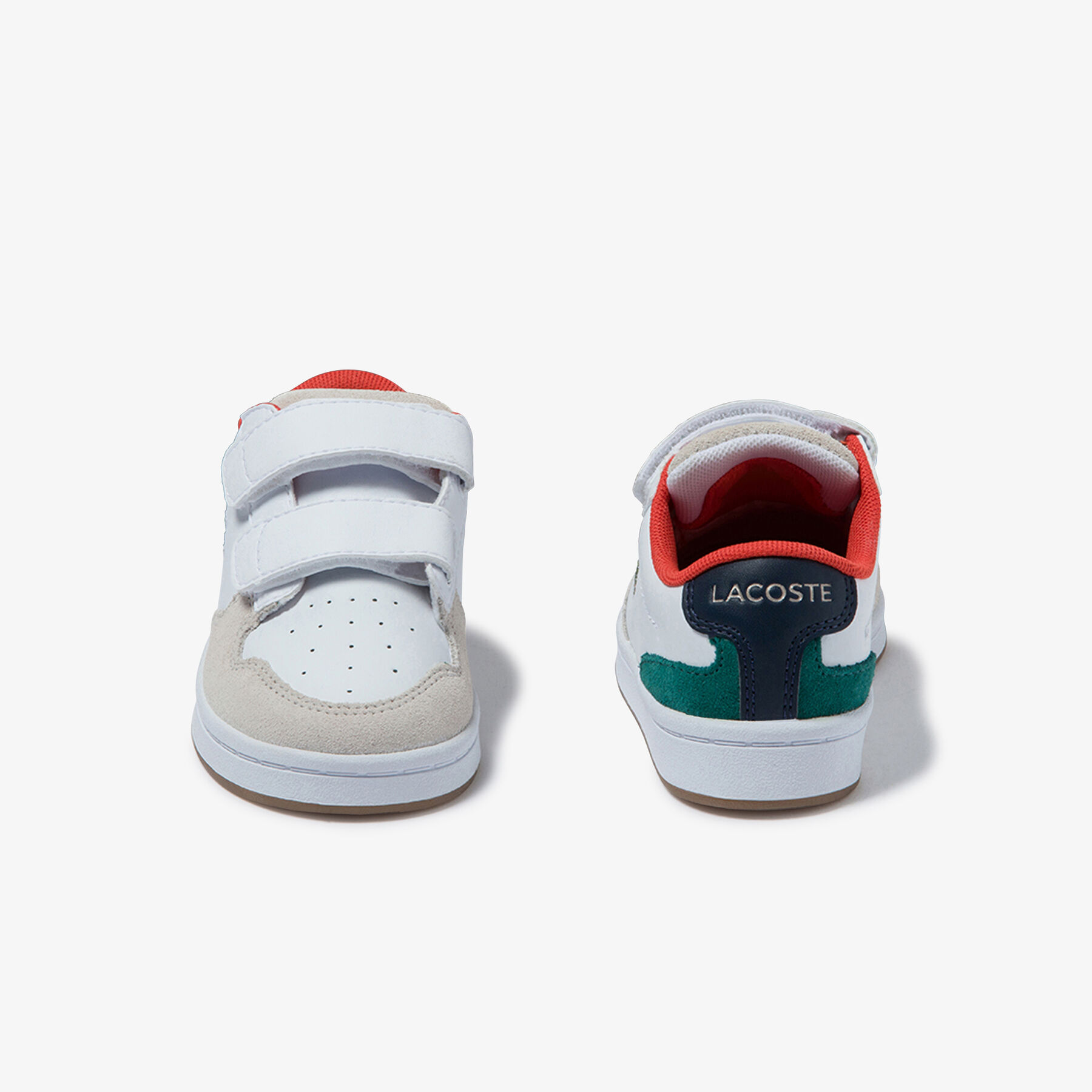lacoste infants  masters cup metallic leather and suede sneakers