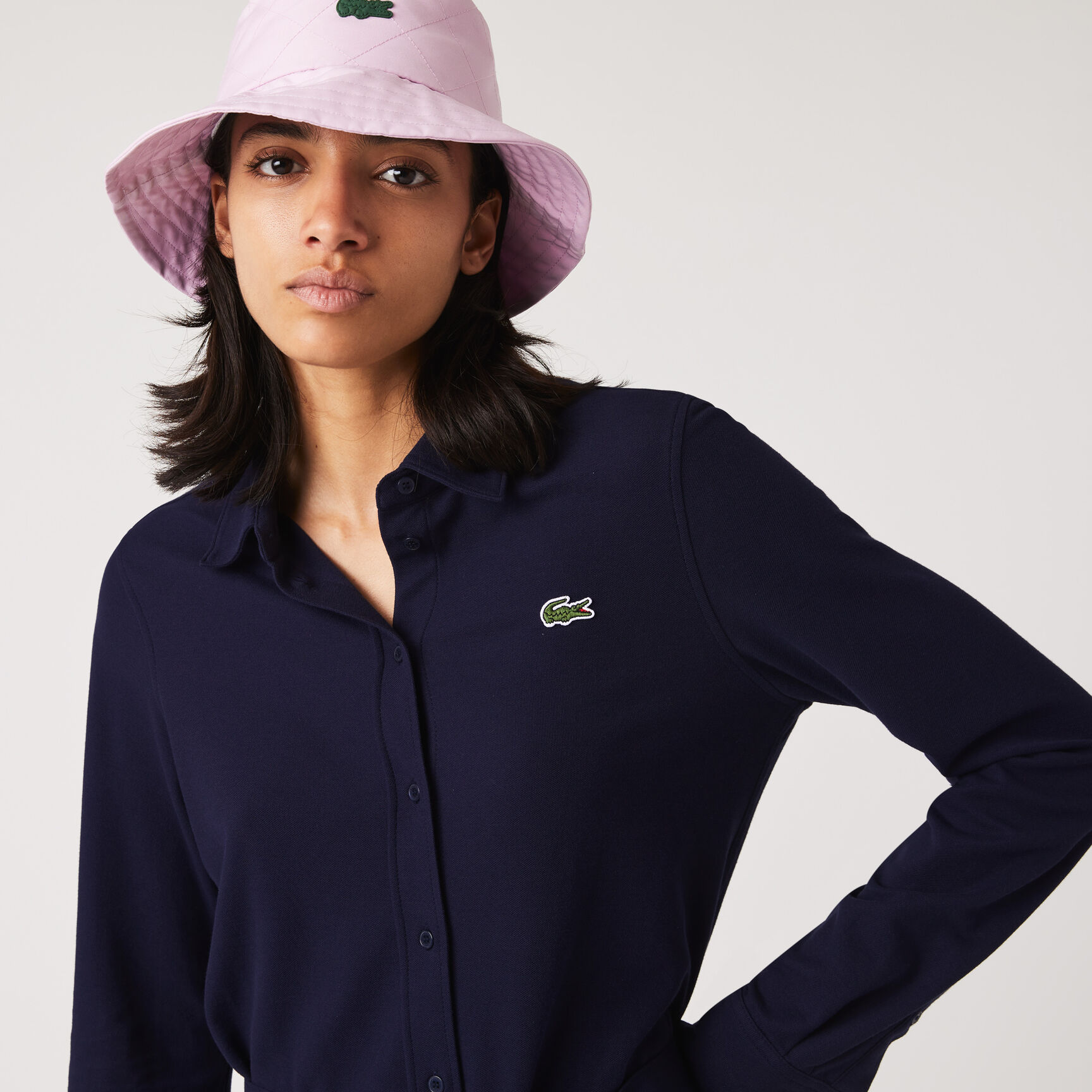 Women's Lacoste Adjustable Cotton Pique Polo Dress