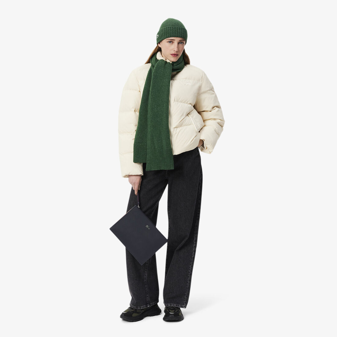 Anna Coated Pique Canvas Pouch Anna Coated Pique Canvas Pouch