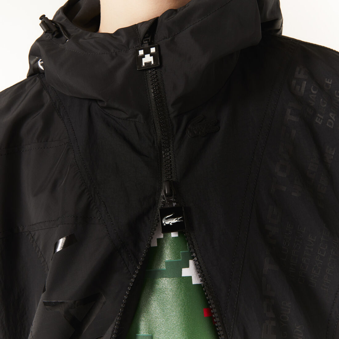 Unisex Lacoste L!VE x Minecraft Zippered Jacket Unisex Lacoste L!VE x Minecraft Zippered Jacket