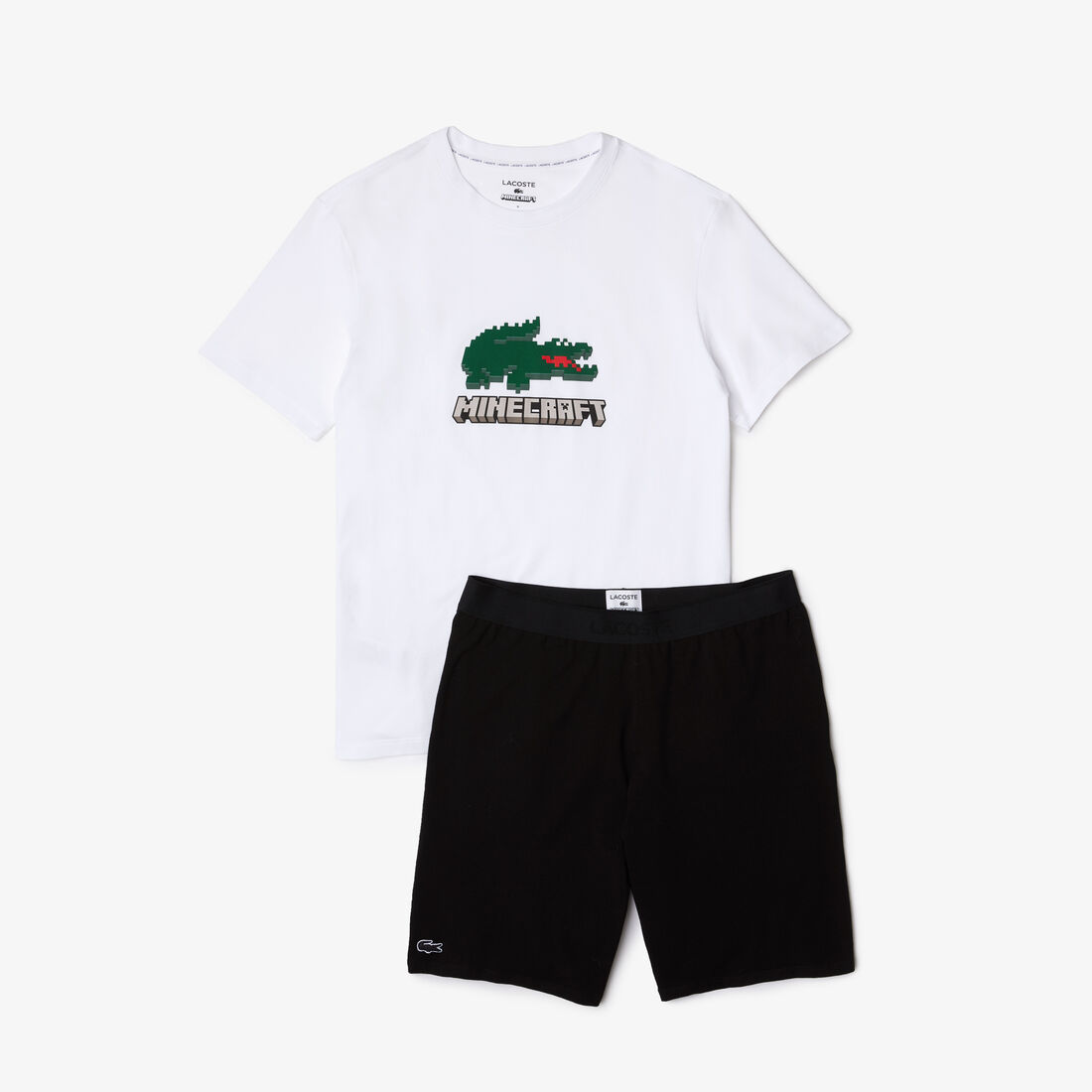 Men's Lacoste x Minecraft Stretch Organic Cotton Short Pajamas Men's Lacoste x Minecraft Stretch Organic Cotton Short Pajamas