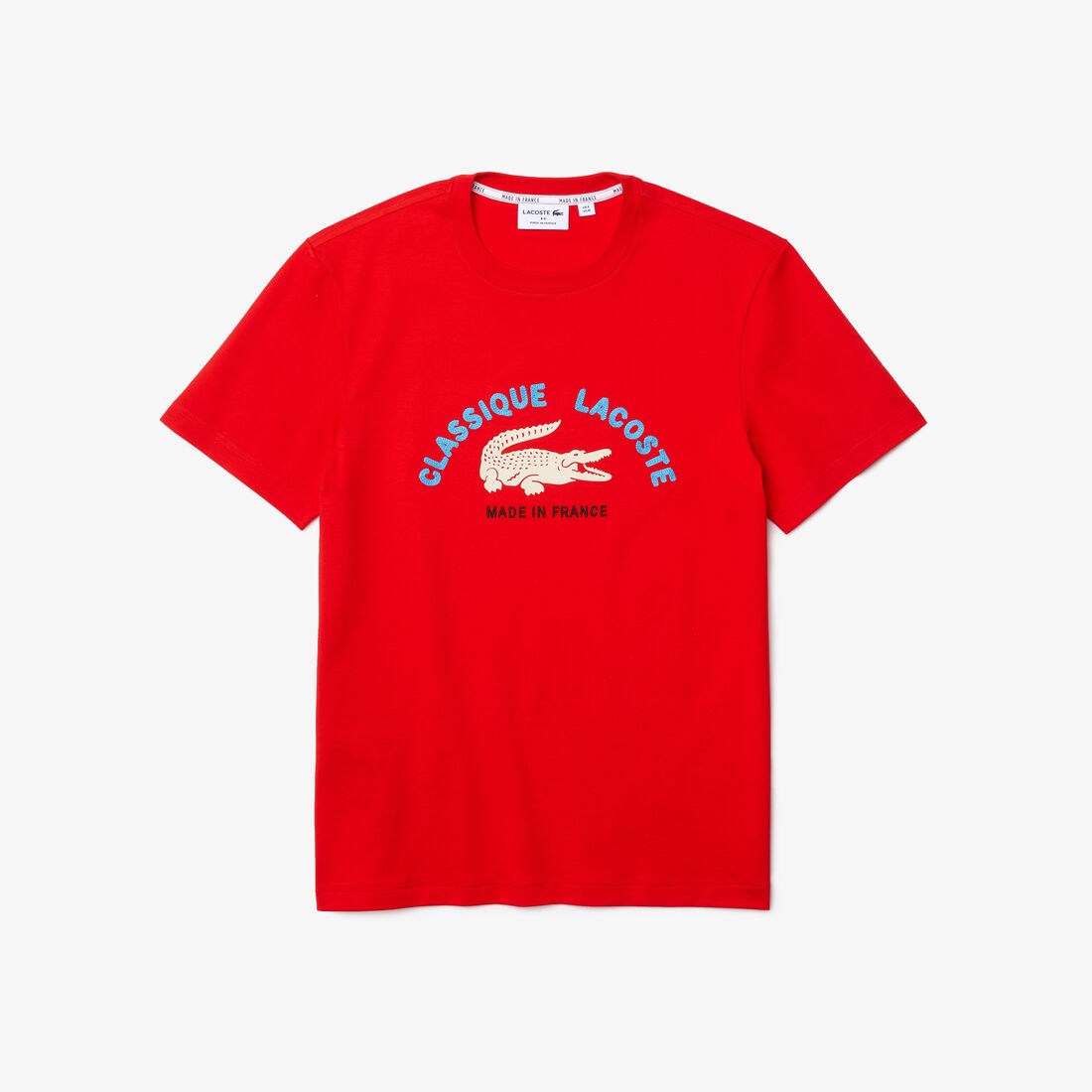 Men’s Made In France Embroidered Organic Cotton T-shirt Men’s Made In France Embroidered Organic Cotton T-shirt