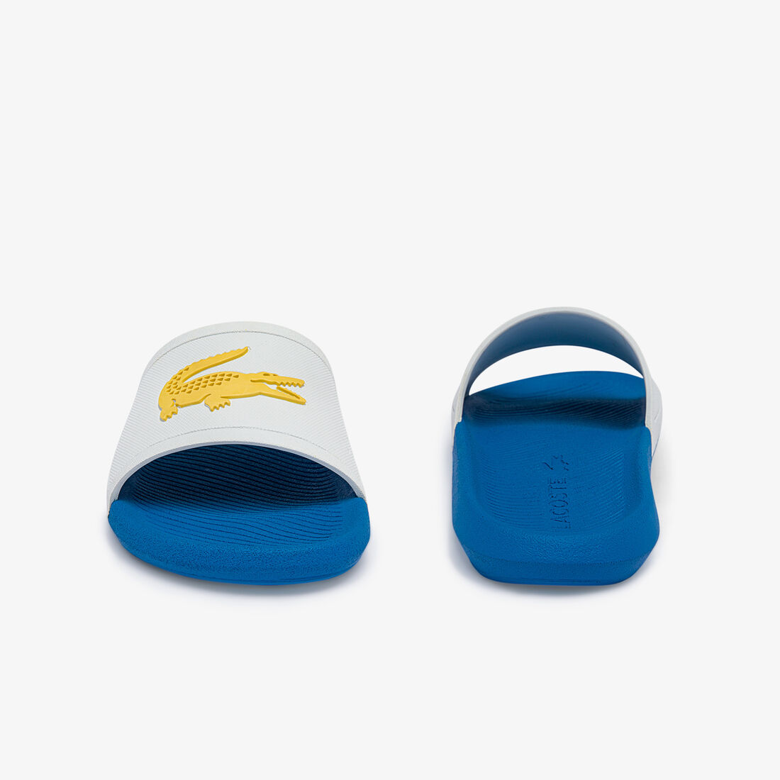 Men's Croco Synthetic Contrast Sole Slides Men's Croco Synthetic Contrast Sole Slides