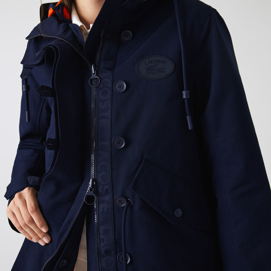 Women's Lacoste Padded Jacket Water-Repellent 3-In-1 Parka Women's Lacoste Padded Jacket Water-Repellent 3-In-1 Parka