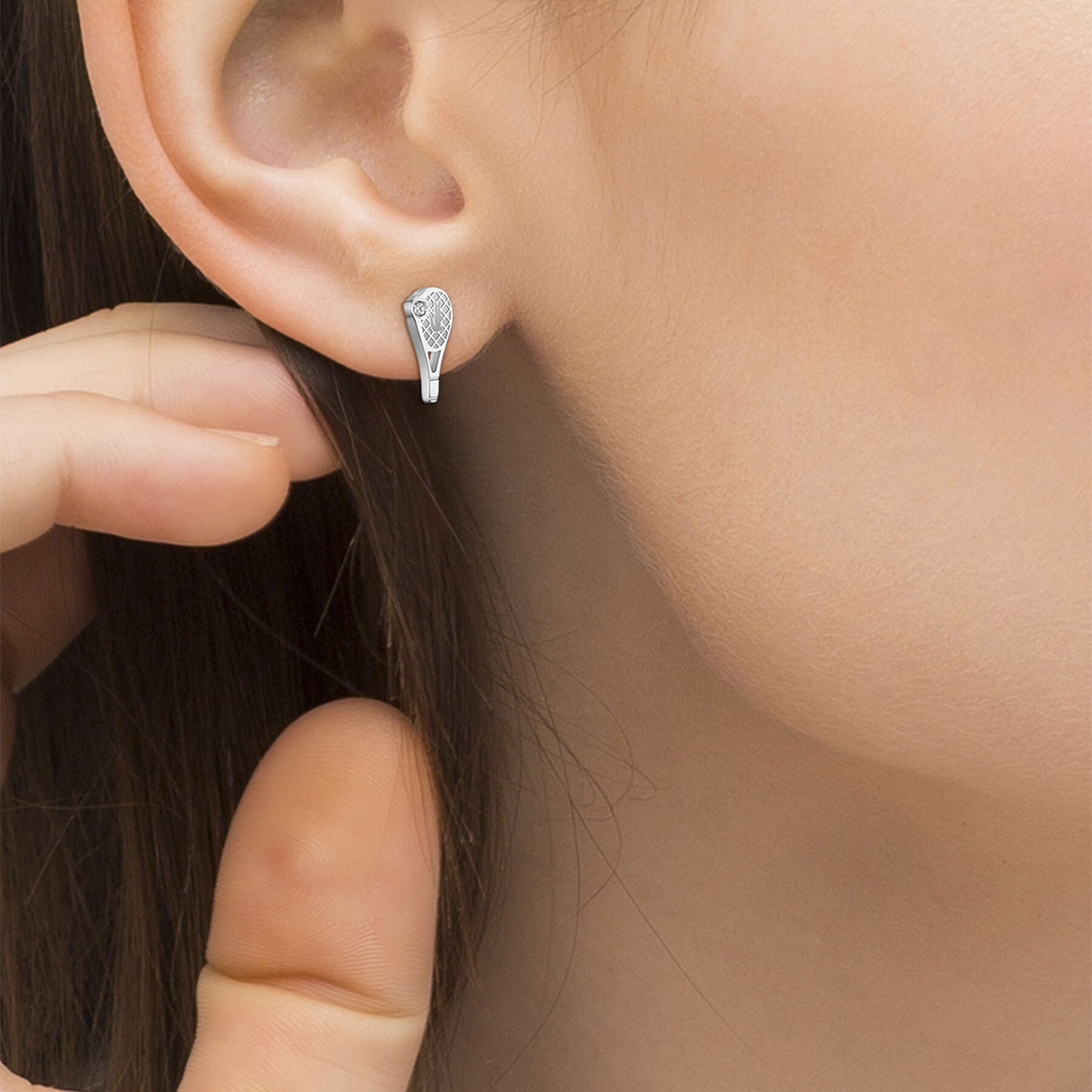 lacoste stud earrings