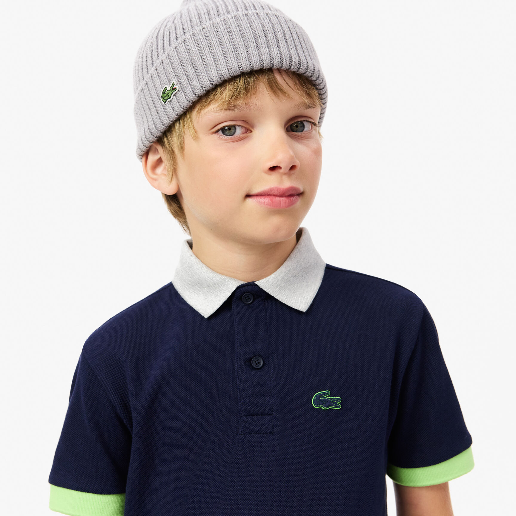 Colourblock Cotton Pique Polo Shirt