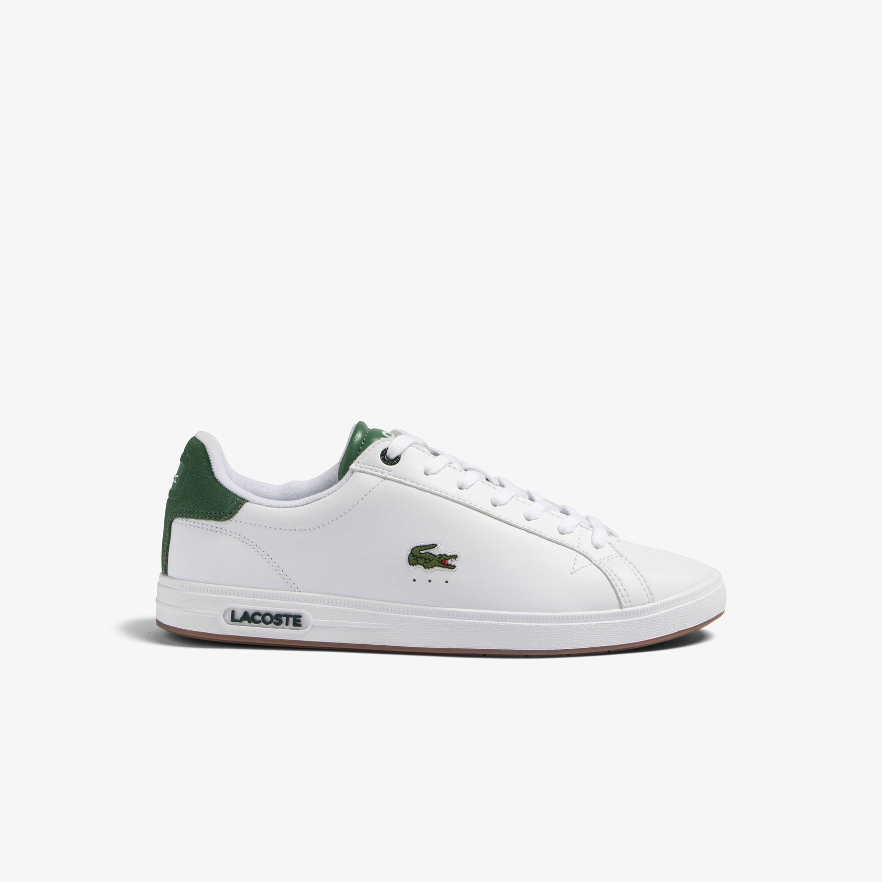 Men's Lacoste Graduate Pro Leather Heel Pop Trainers Men's Lacoste Graduate Pro Leather Heel Pop Trainers