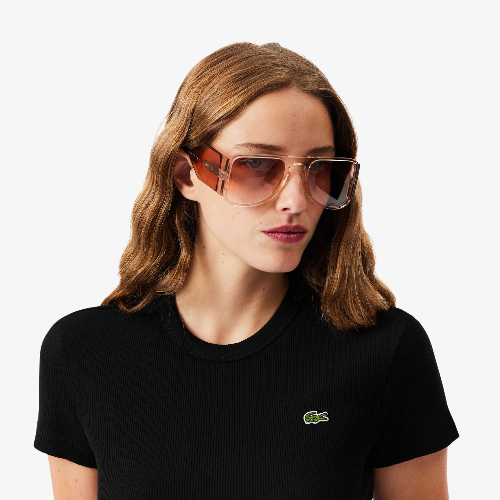 Slim Fit Ribbed Cotton T-shirt