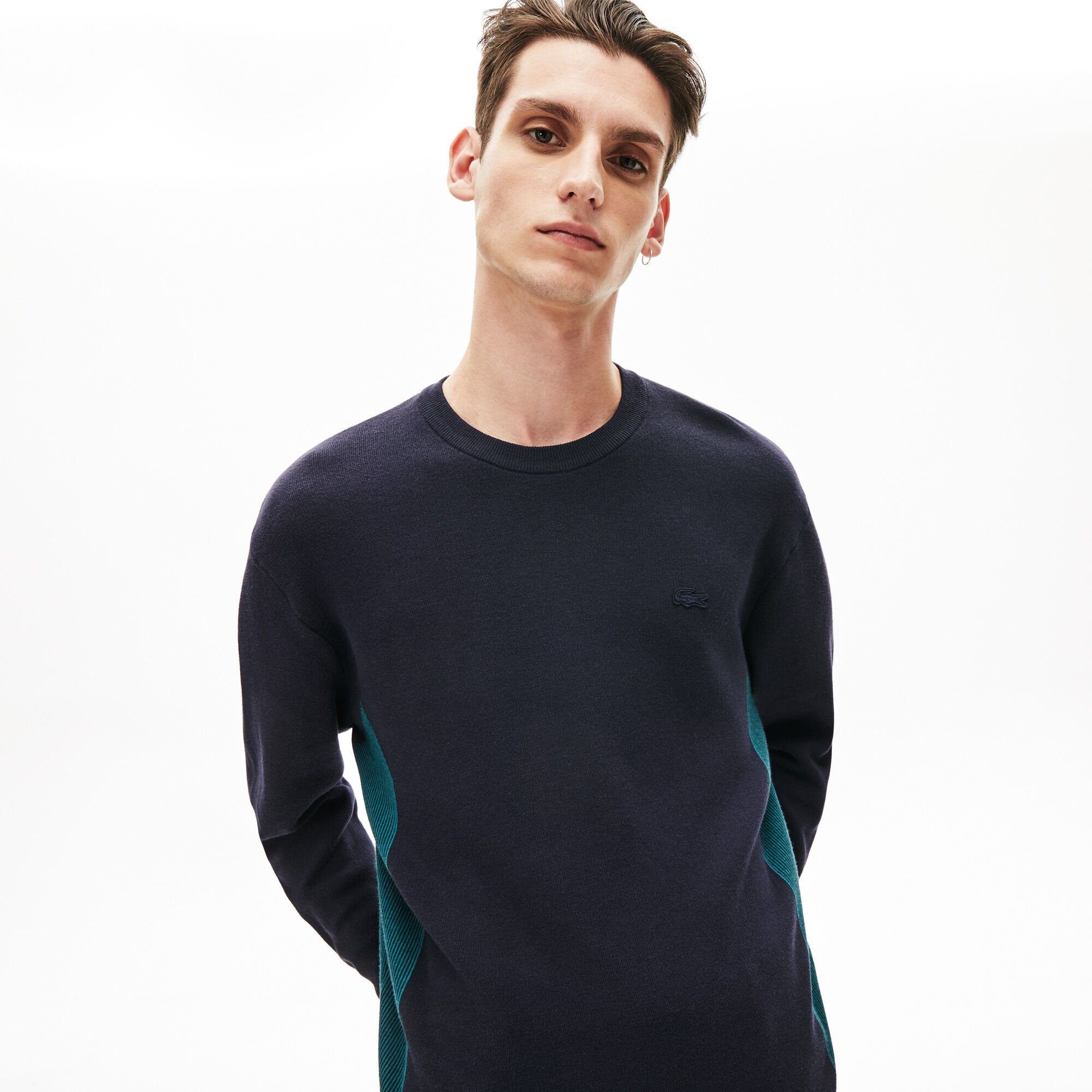 Men's Contrast Effects Knit Sweater Men's Contrast Effects Knit Sweater