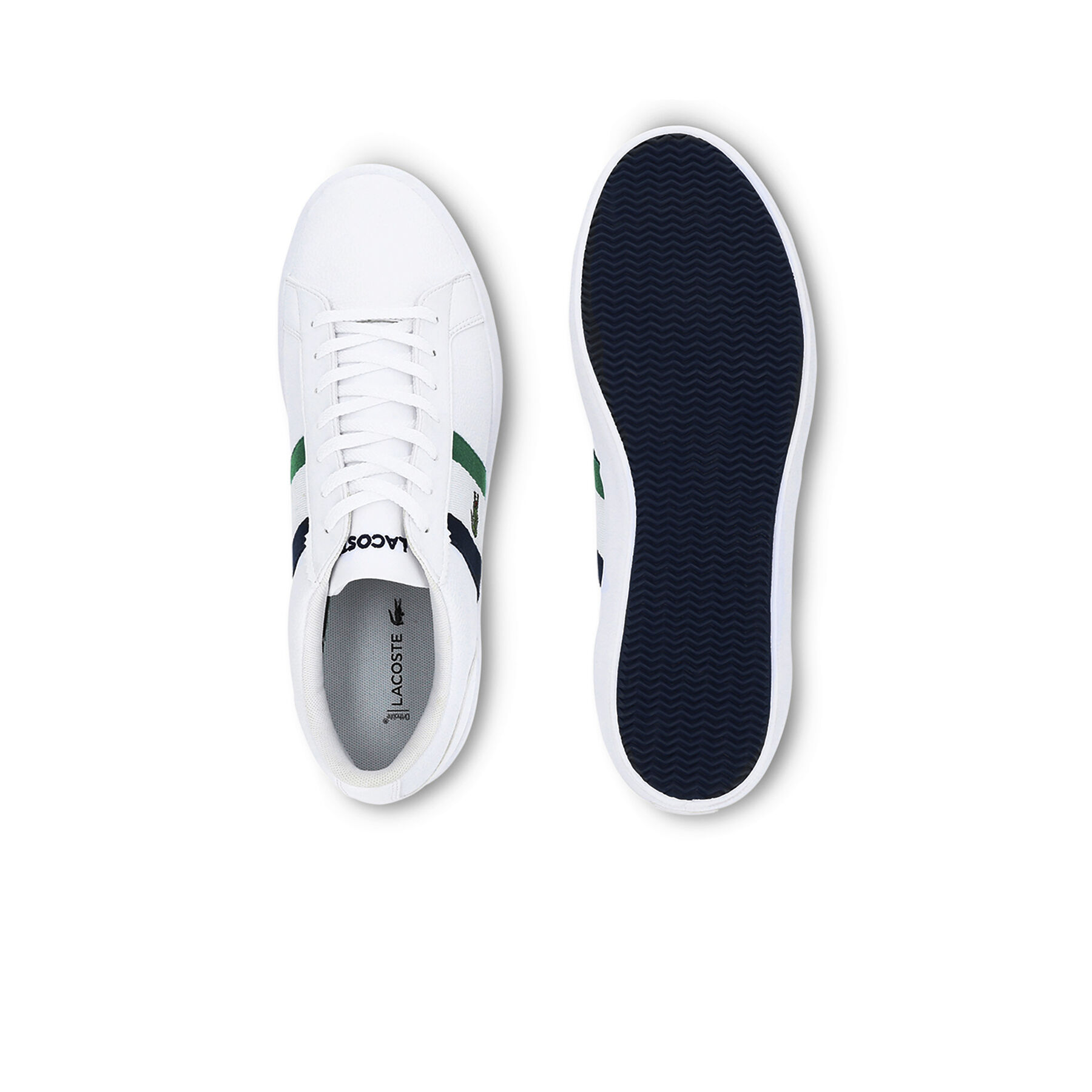Men's Lerond Tumbled Leather Trainers lacoste men s lerond tumbled leather trainers