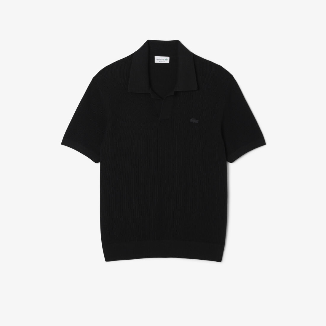 سترة بولو بياقة مفتوحة من مزيج القطن سترة بولو بياقة مفتوحة من مزيج القطن