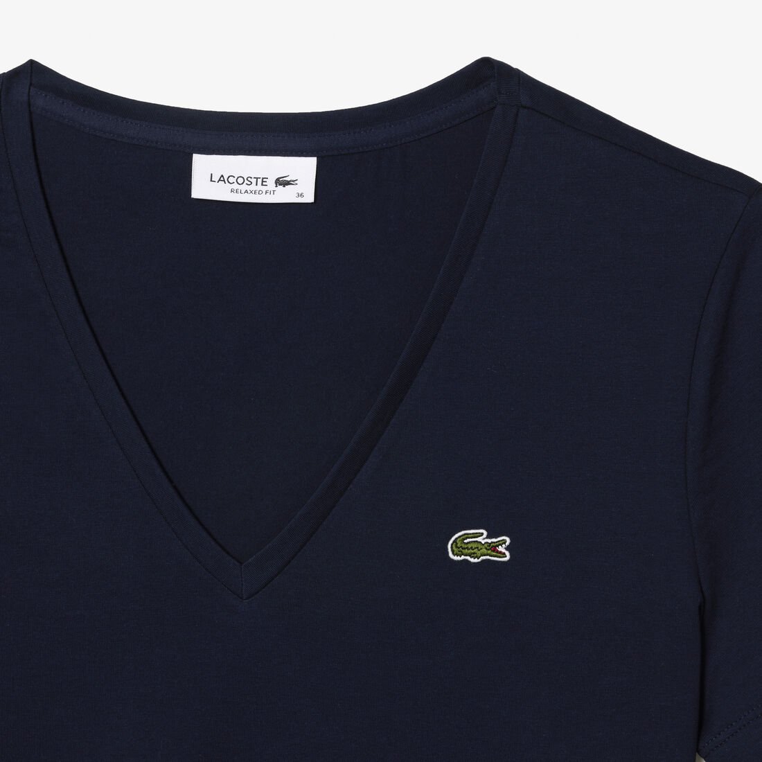 تي شيرت بقصّة عادية وطبعة مميزة لكلمة Lacoste تي شيرت بقصّة عادية وطبعة مميزة لكلمة Lacoste