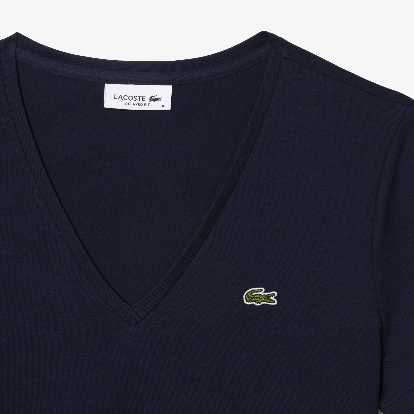 تي شيرت بقصّة عادية وطبعة مميزة لكلمة Lacoste تي شيرت بقصّة عادية وطبعة مميزة لكلمة Lacoste