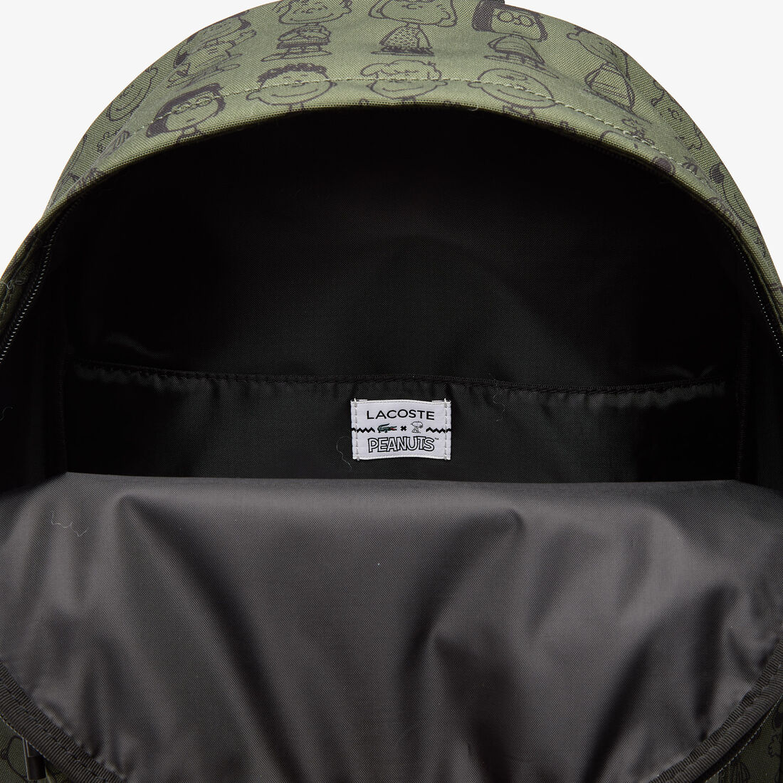Men’s Lacoste x Peanuts Print Canvas Backpack Men’s Lacoste x Peanuts Print Canvas Backpack