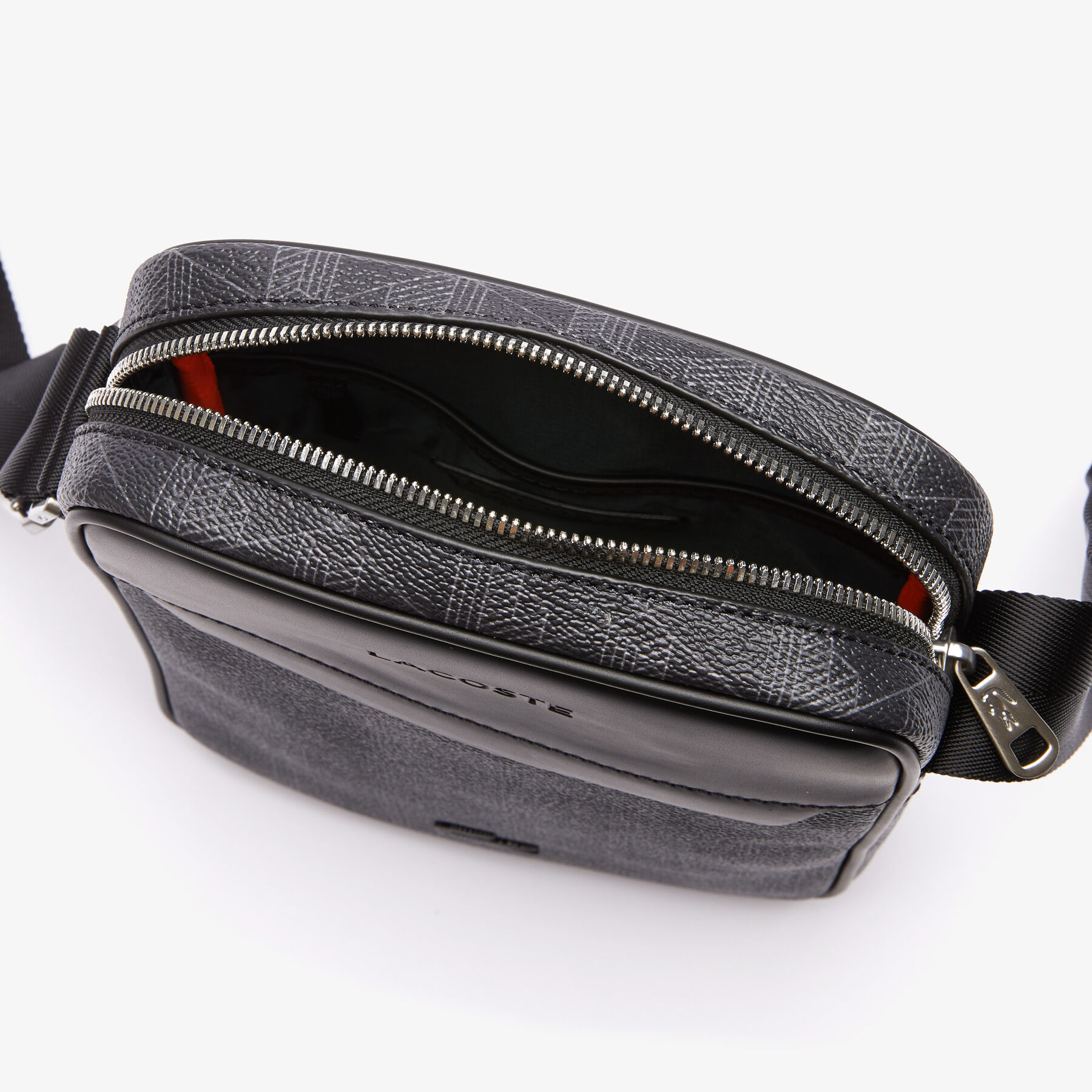 Men’s The Blend Monogram Canvas Vertical Bag lacoste men s the blend monogram canvas vertical bag