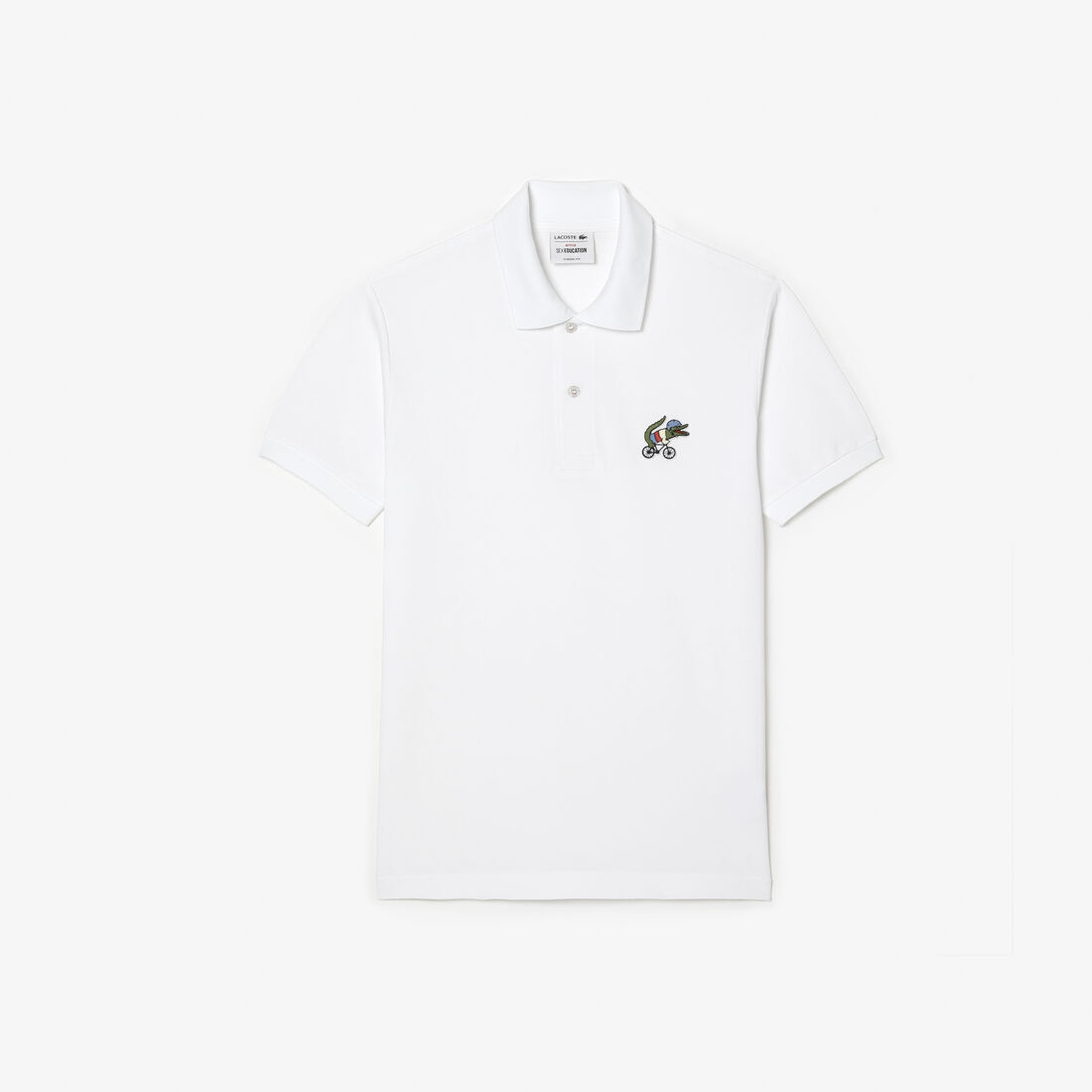 تيشيرت بولو قطن عضوي للرجال مجموعة Lacoste x Netflix تيشيرت بولو قطن عضوي للرجال مجموعة Lacoste x Netflix