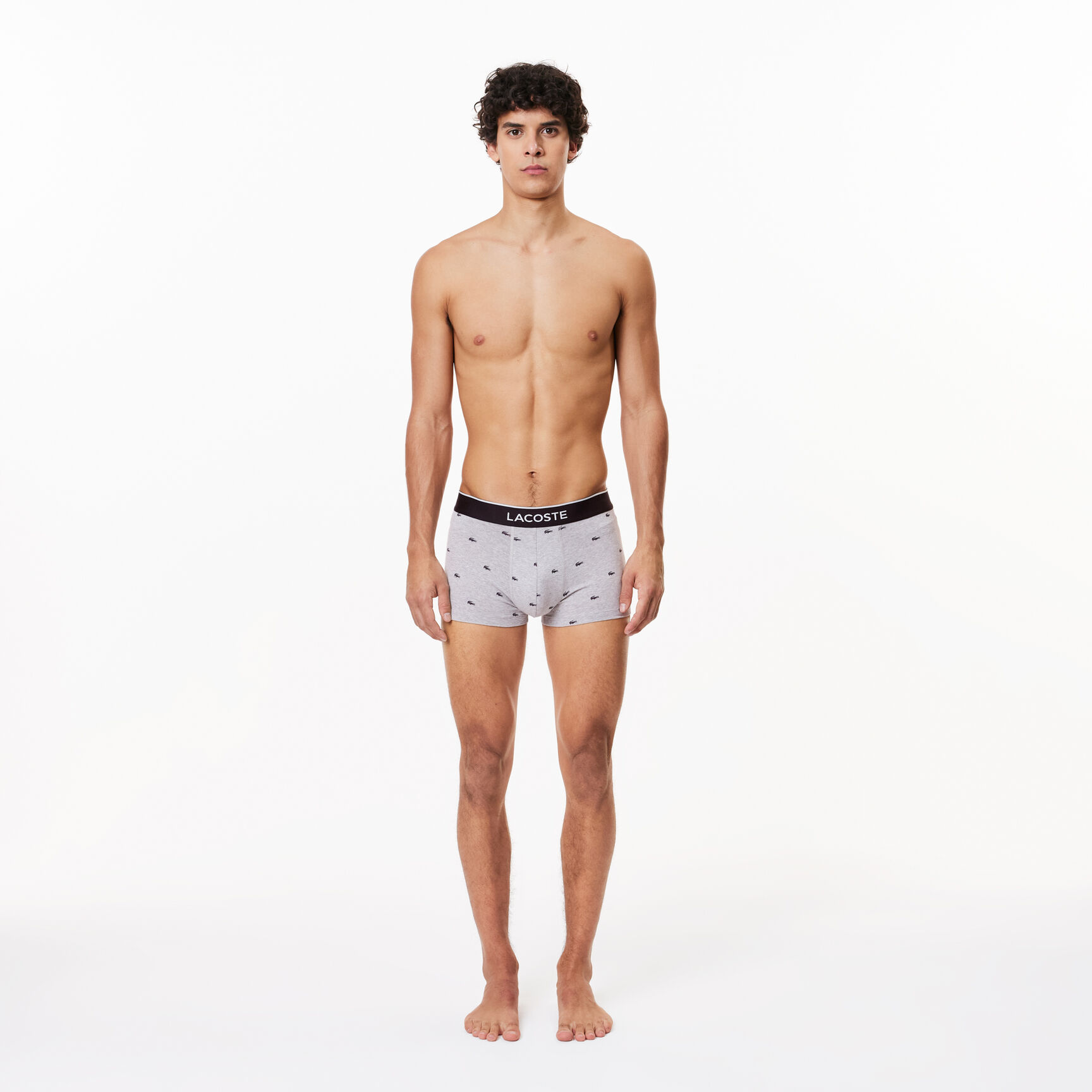 طقم بوكسر كاجوال أسود، 3 قطع