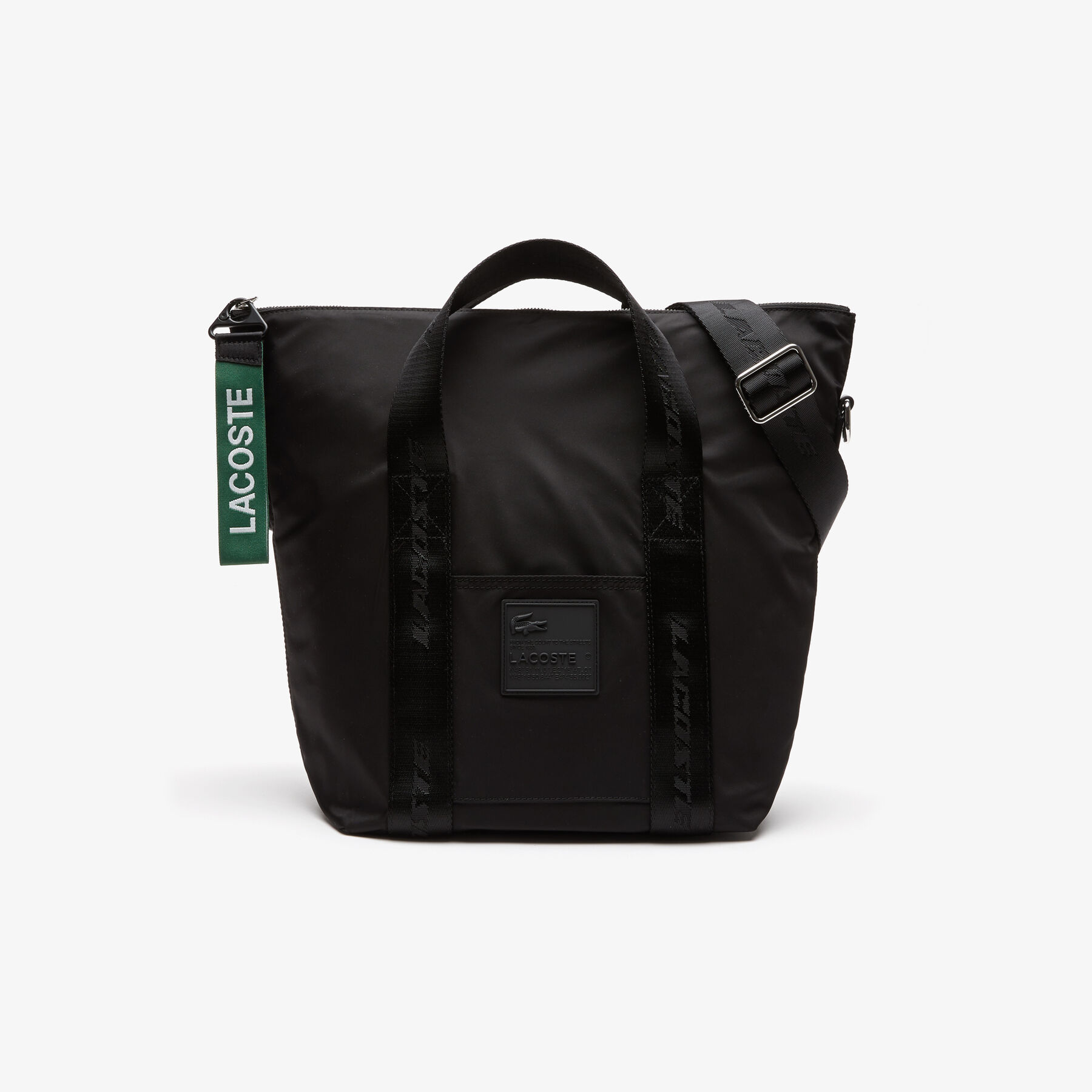 women s lacoste branded handle medium tote bag