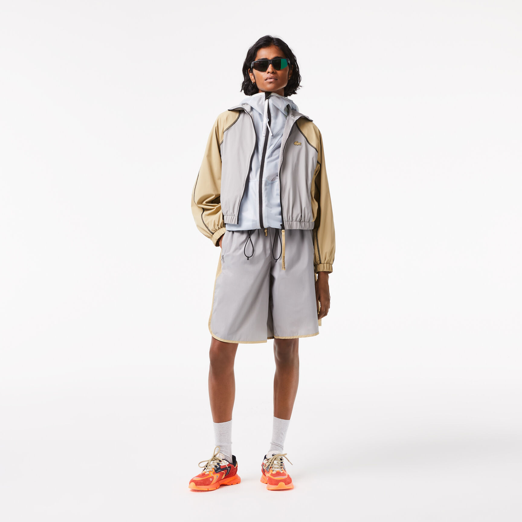 Women’s Lacoste Oversized Two Tone Taffeta Jacket Women’s Lacoste Oversized Two Tone Taffeta Jacket