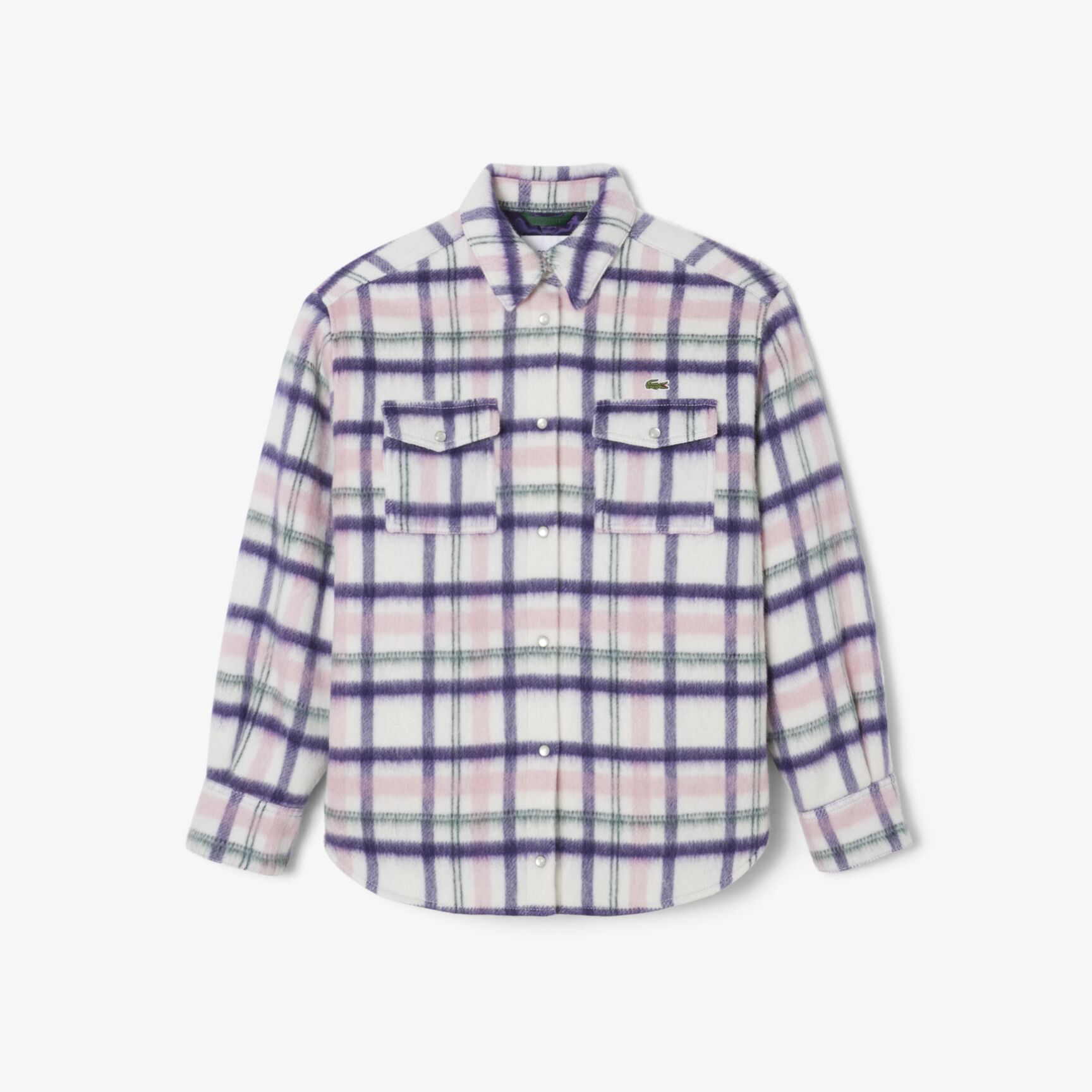 قميص خارجي من الصوف المبطن كبير الحجم