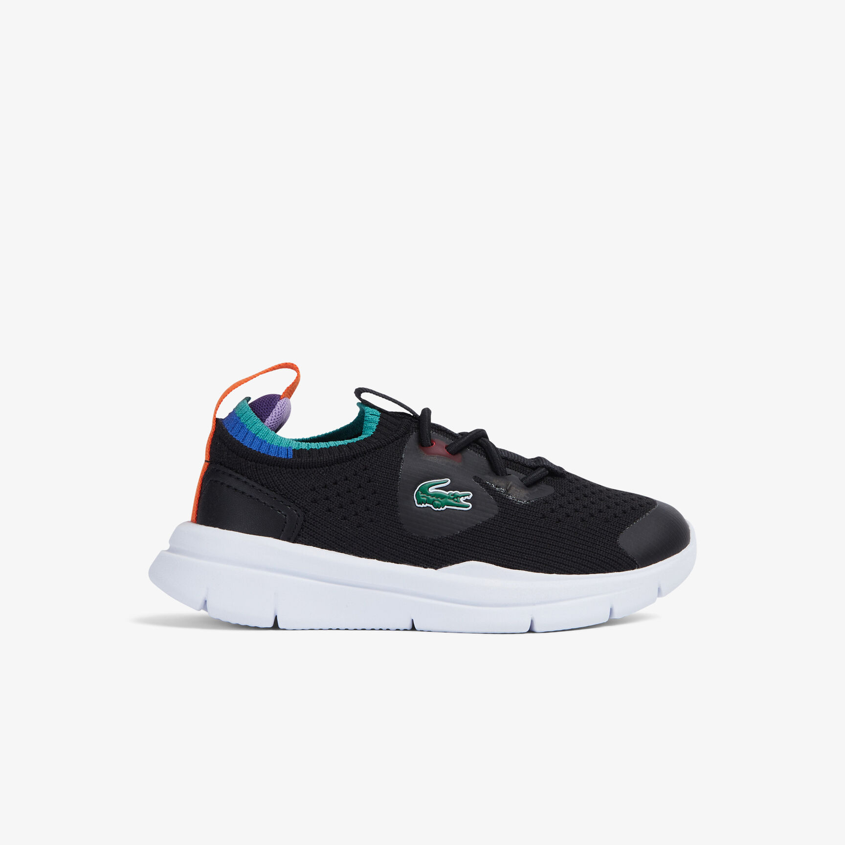 Infants' Lacoste Run Spin Knit Textile Colour Contrast Trainers Infants' Lacoste Run Spin Knit Textile Colour Contrast Trainers