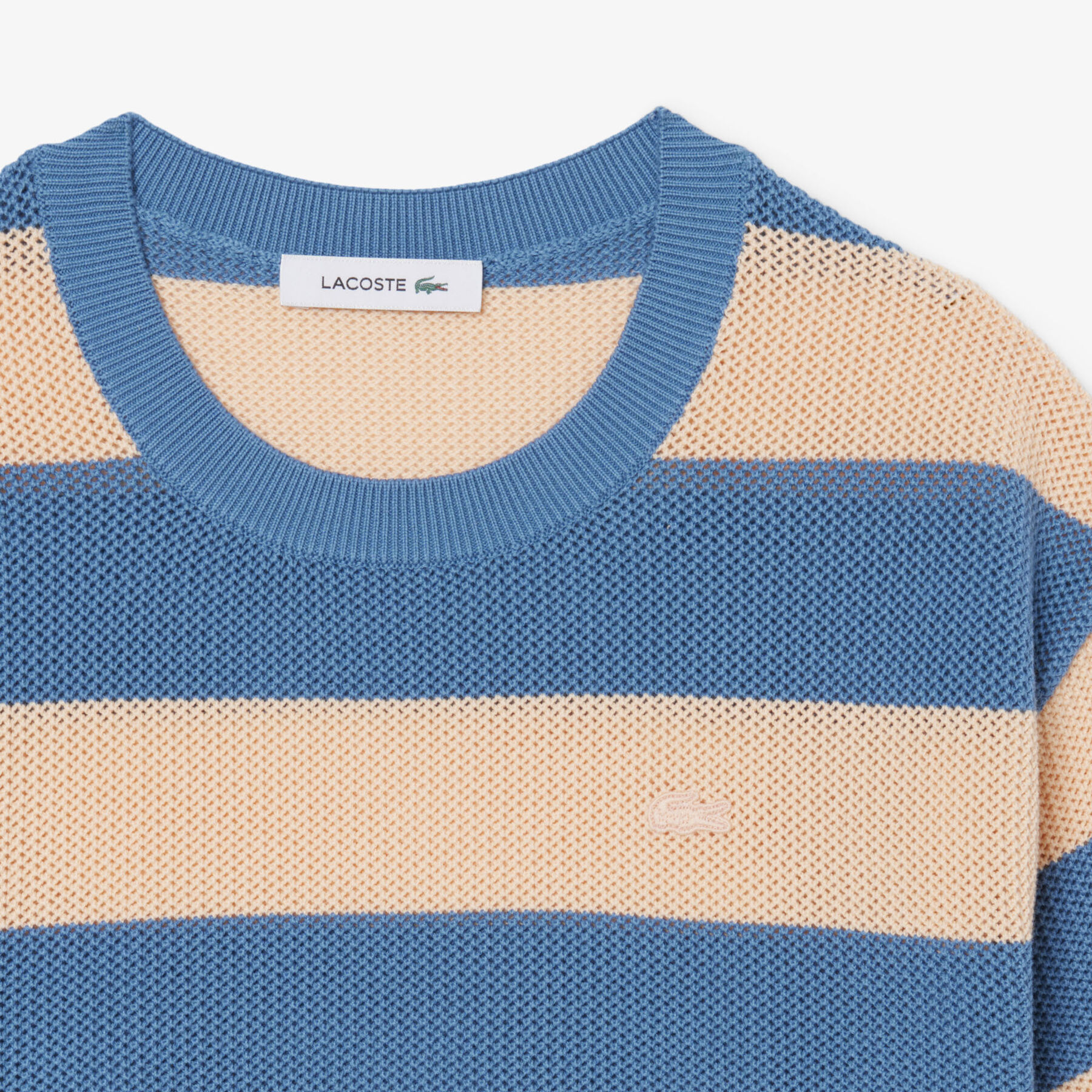 Striped Mesh Knit T-shirt lacoste striped mesh knit t shirt