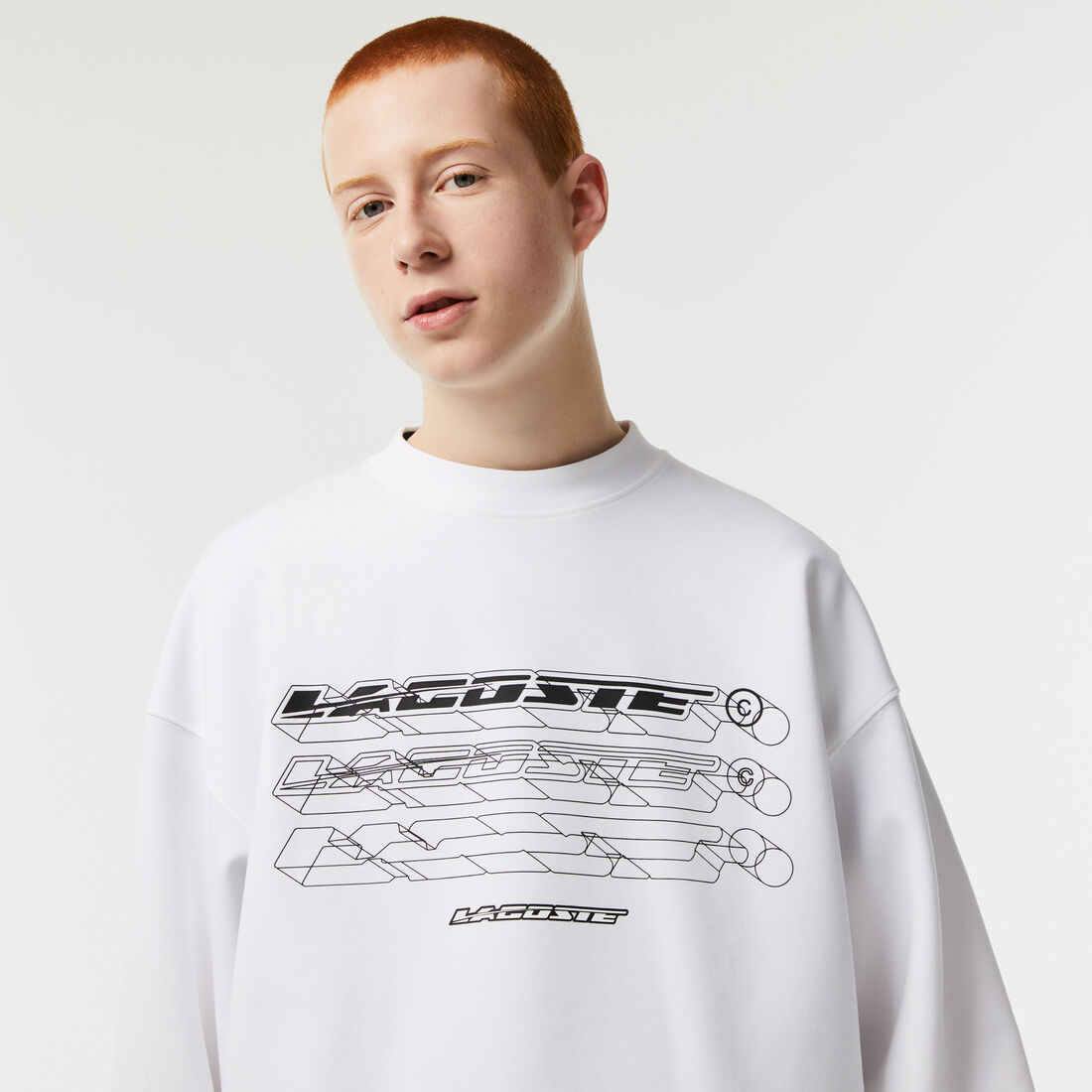 Men’s Lacoste Loose Fit Branded Sweatshirt Men’s Lacoste Loose Fit Branded Sweatshirt