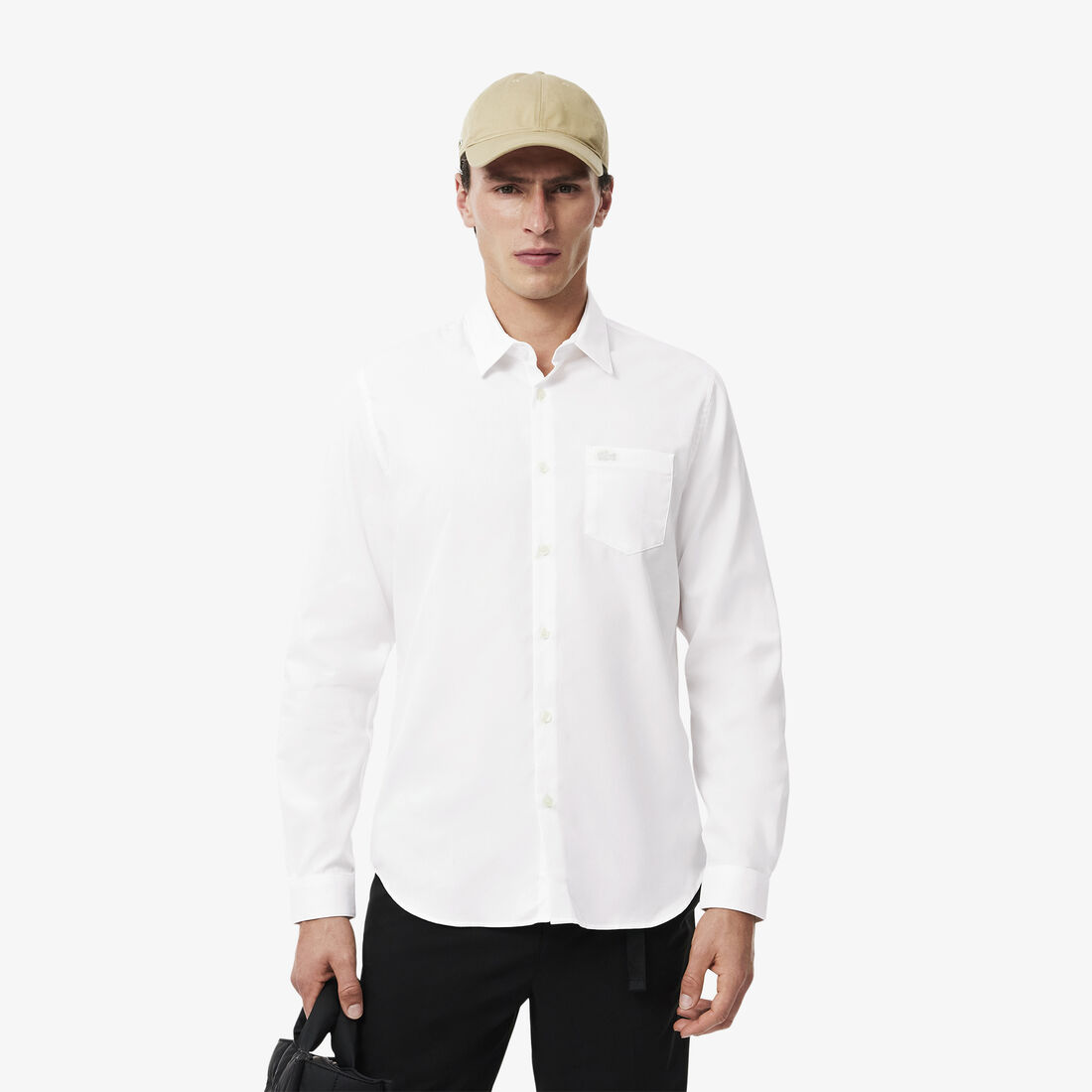 Men's Regular Fit Solid Cotton Shirt