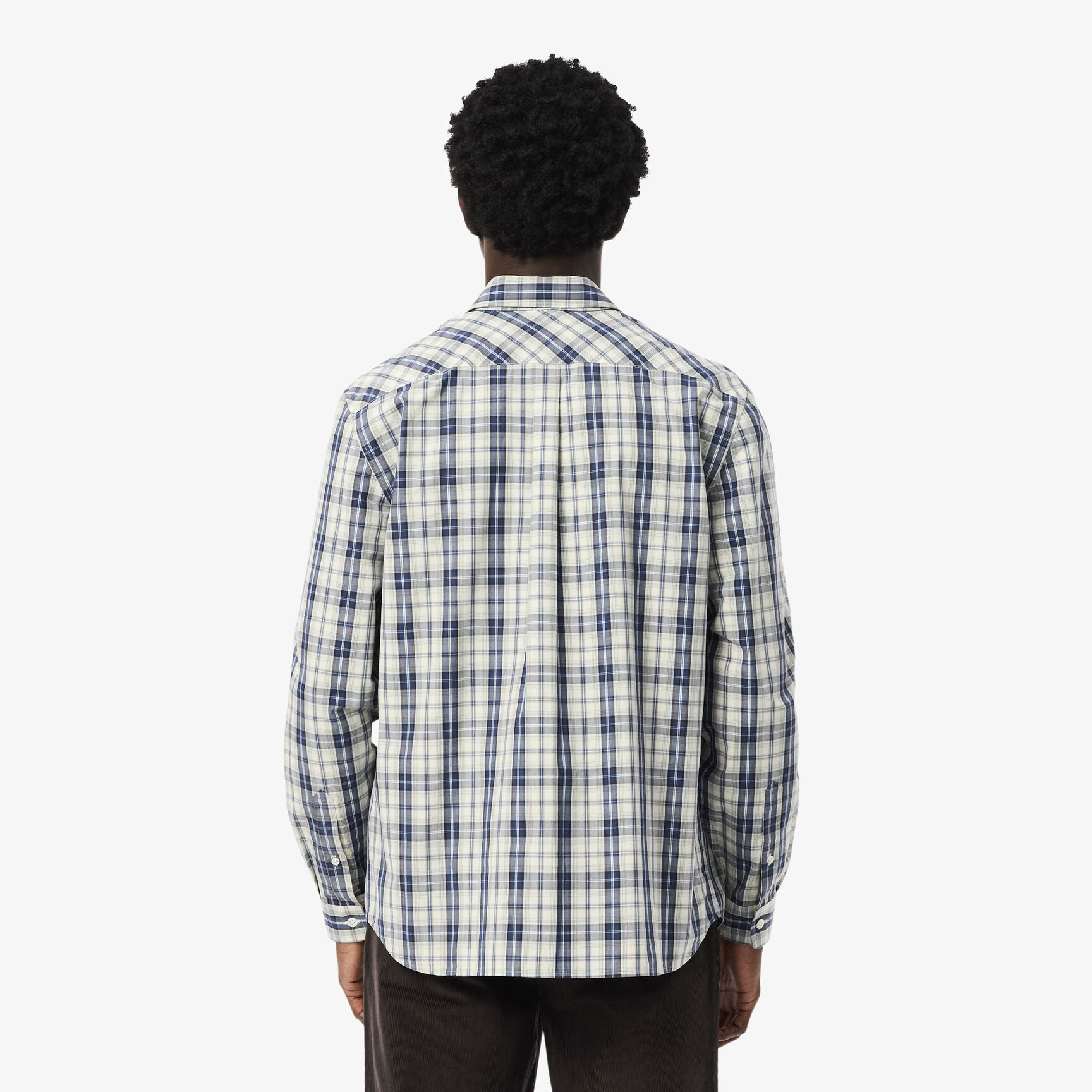 Regular Fit Poplin Plaid Shirt