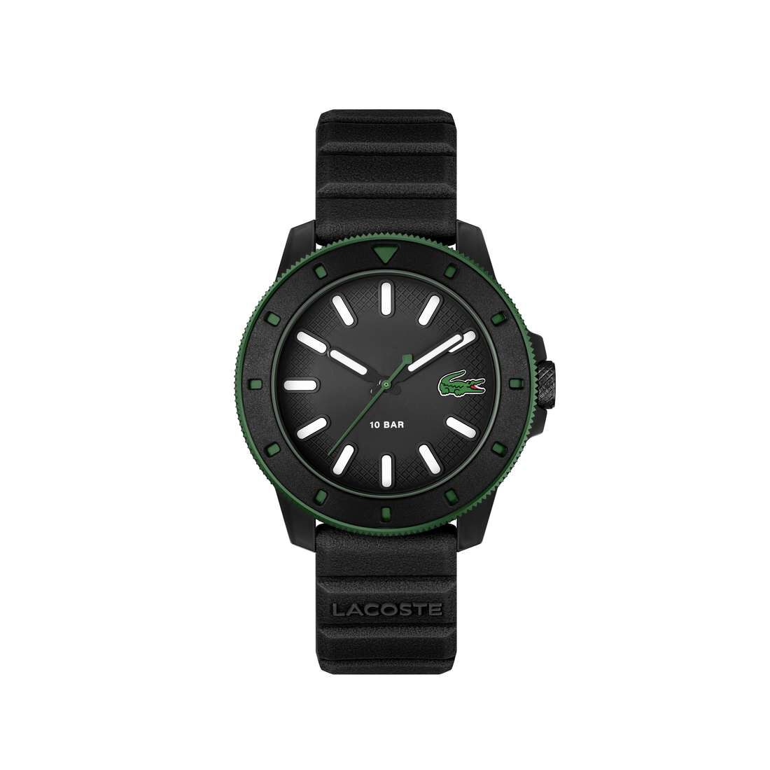 Men Silicone Strap 3 Hand Quartz Watch