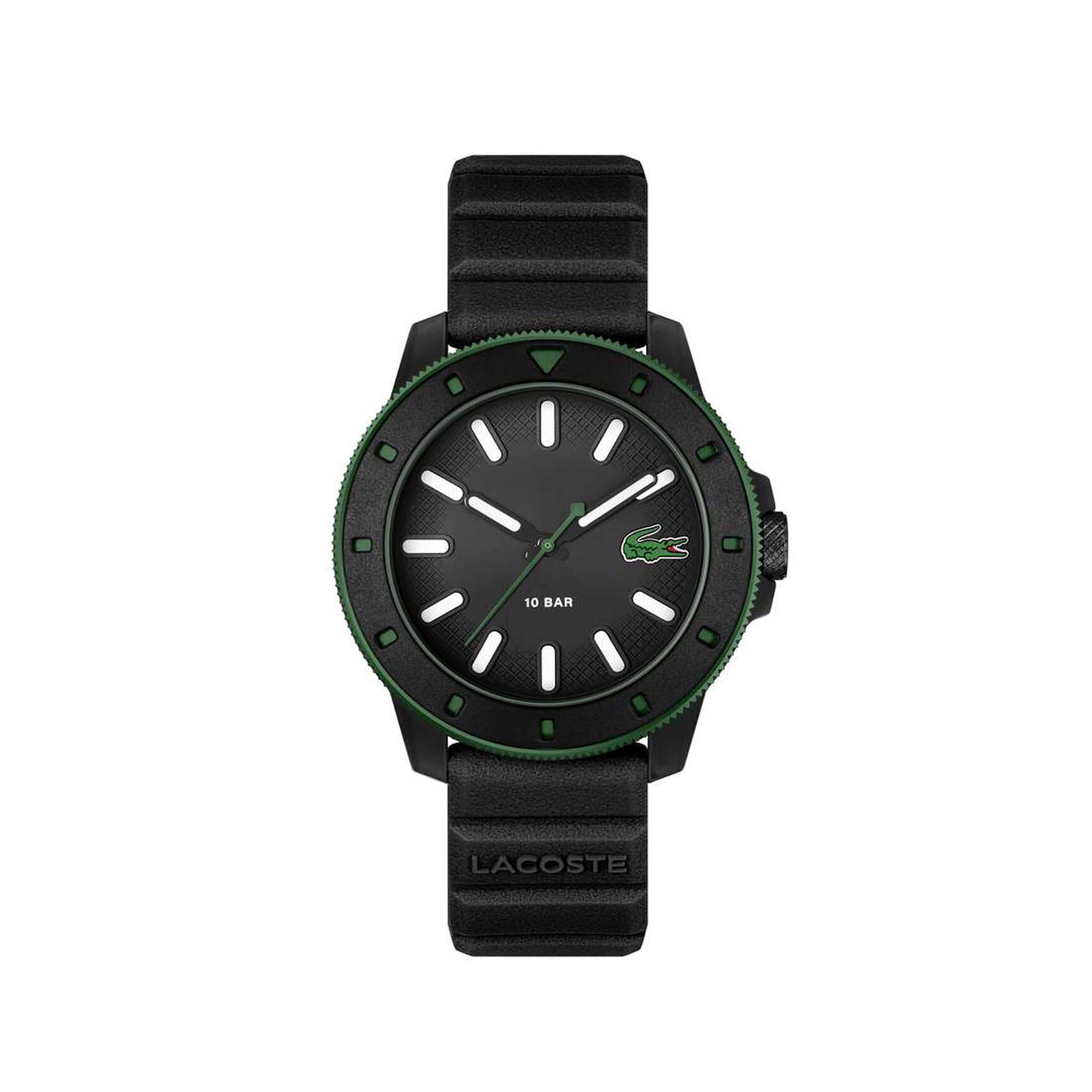 Men Silicone Strap 3 Hand Quartz Watch