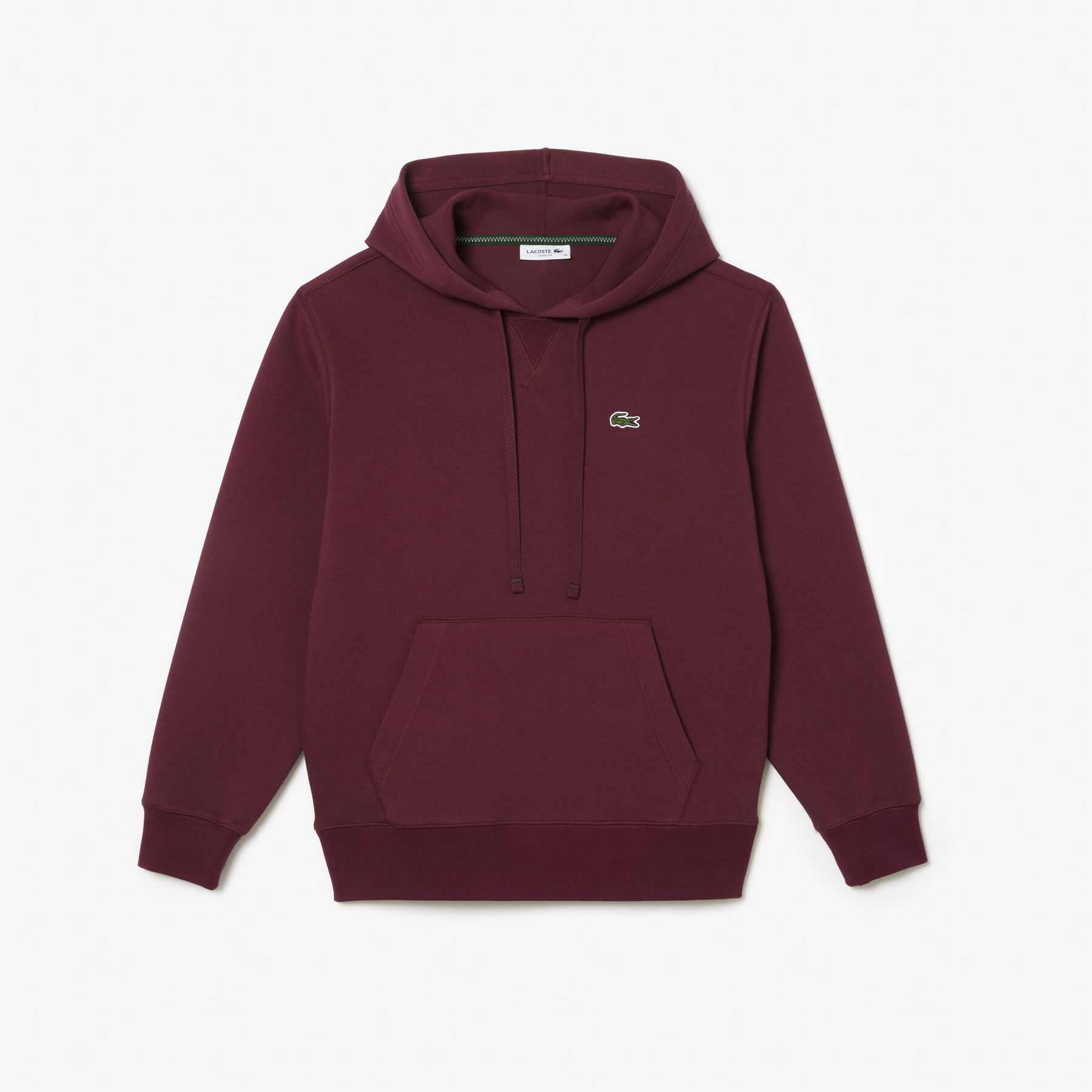 lacoste women s loose fit cotton blend jogger hoodie