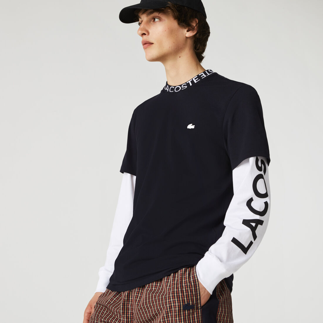 Men's Branded Collar Ultra-Lightweight Pique T-shirt