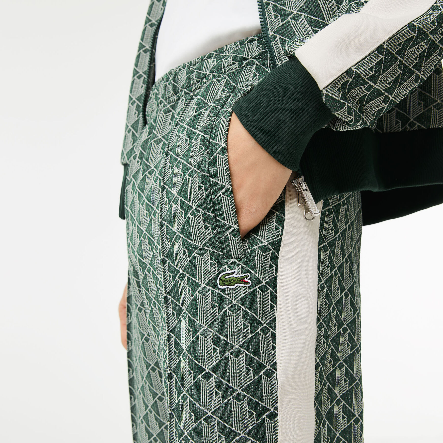 Men's Lacoste Monogram Print Trackpants men s lacoste monogram print trackpants