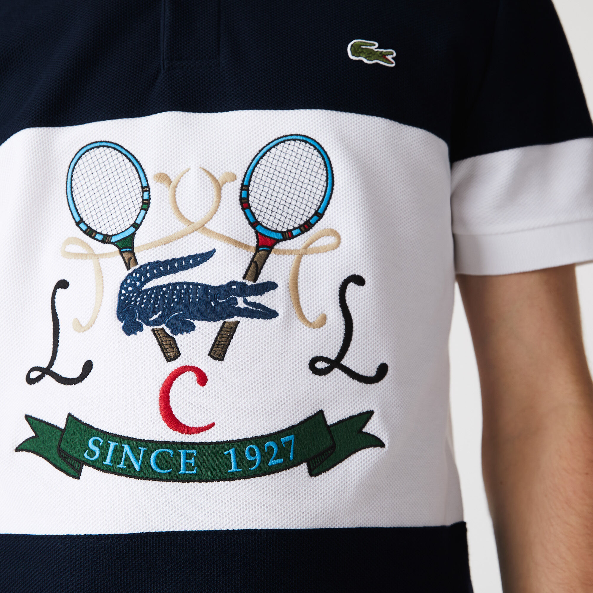 Buy Men s Lacoste Regular Fit Tennis Embroidery Cotton Polo Shirt Lacoste EG
