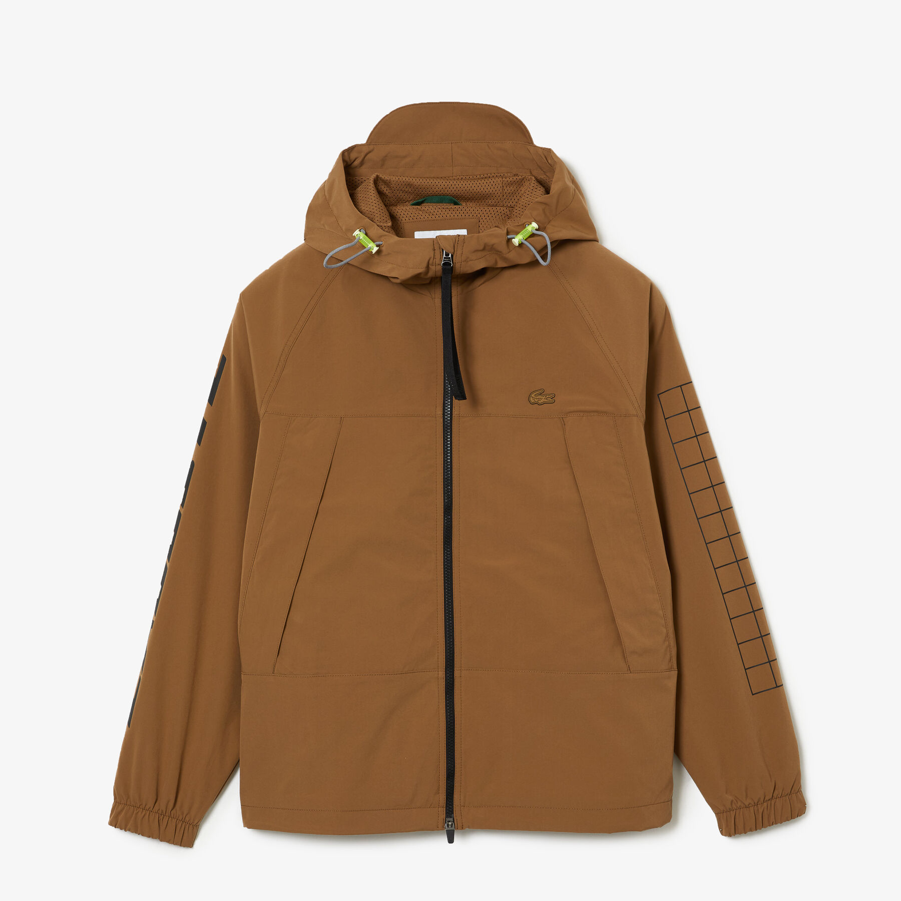 men s lacoste branded twill jacket