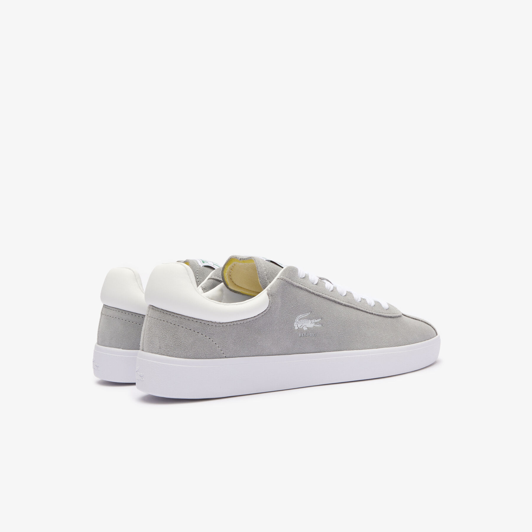 Men's Baseshot Translucent Sole Sneakers lacoste men s baseshot translucent sole sneakers