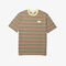 unisex lacoste live loose fit crew neck striped cotton t shirt