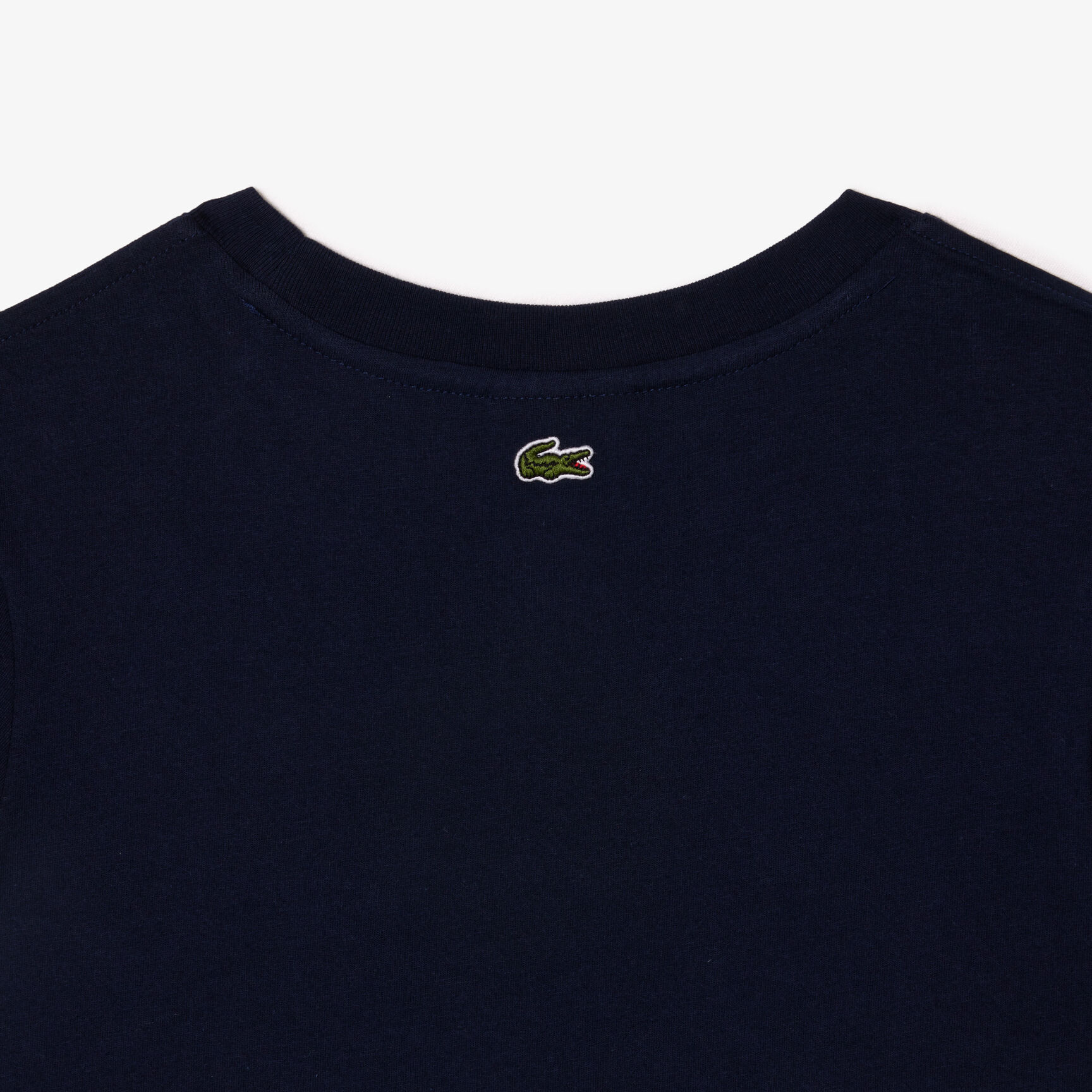 تيشيرت لاكوست قطن جيرسيه بشعار الماركة بلون مغاير للأطفال تيشيرت لاكوست قطن جيرسيه بشعار الماركة بلون مغاير للأطفال