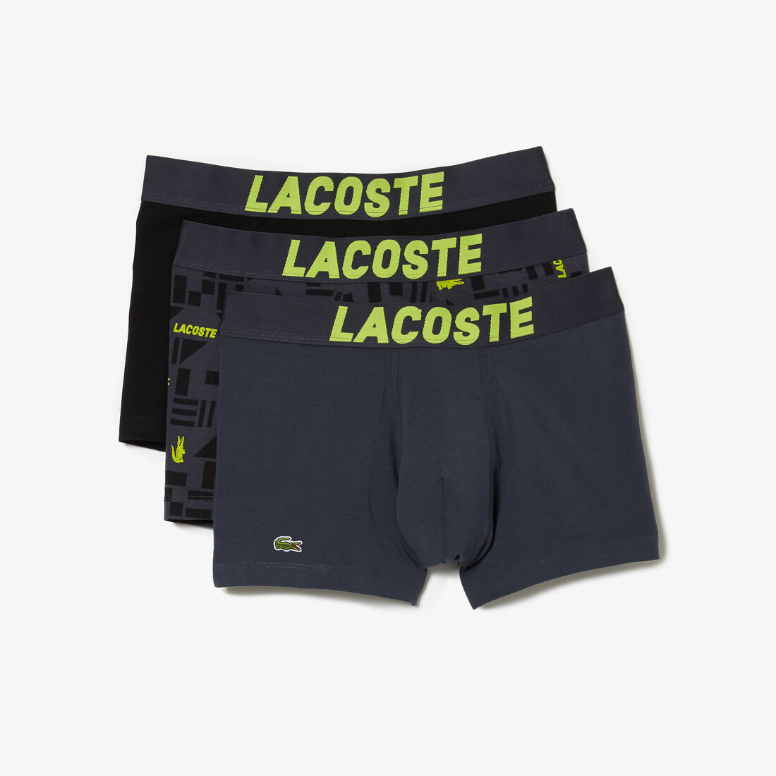 Men's Lacoste Nautical Print Trunk Three-Pack