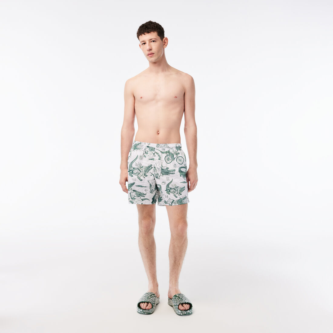 Men’s Lacoste x Netflix Printed Swim Trunks