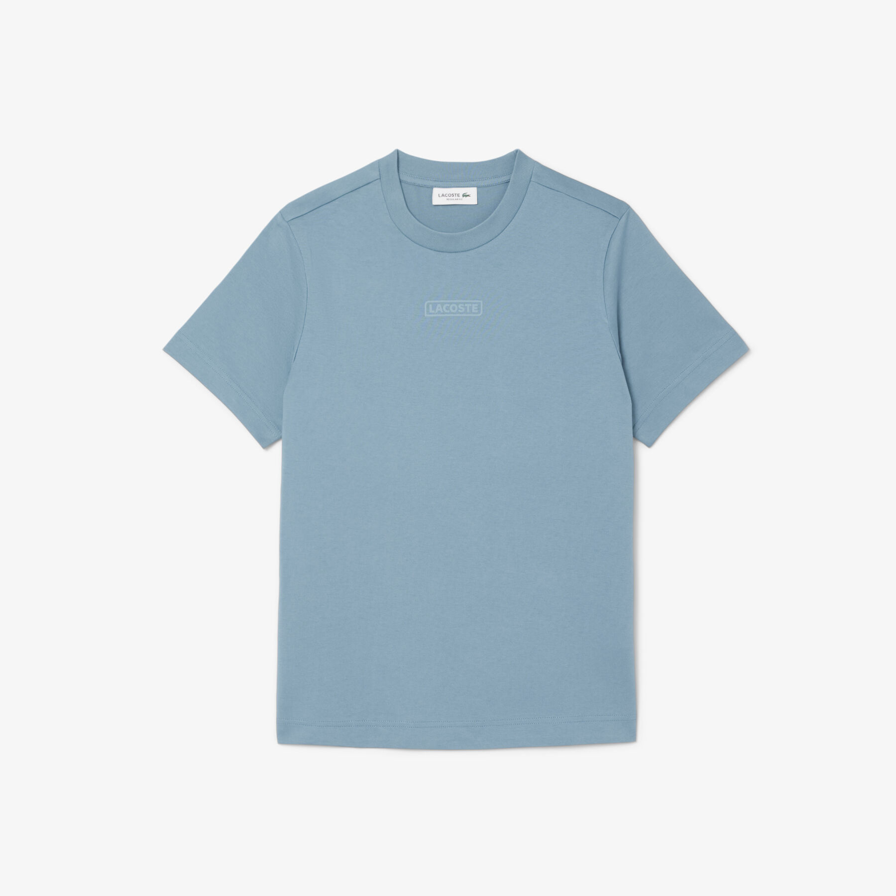 lacoste print cotton t shirt