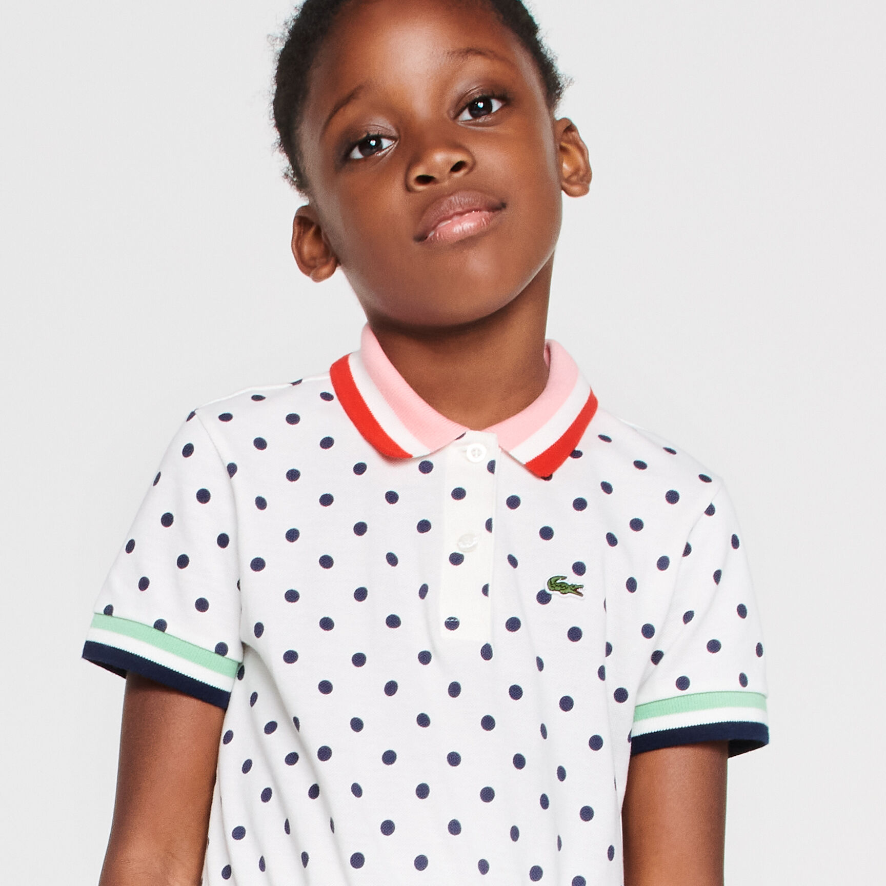 Girls’ Polka Dot Cotton Piqué Polo Dress Girls’ Polka Dot Cotton Piqué Polo Dress
