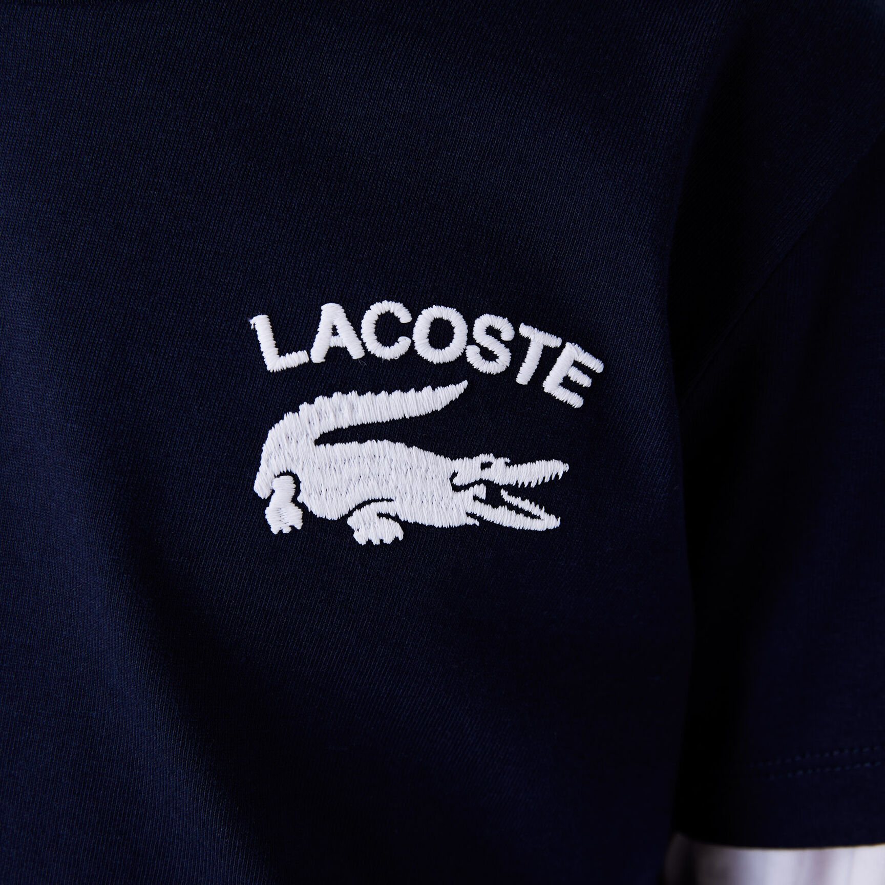 Boys' Lacoste Printed Cotton Jersey T-shirt