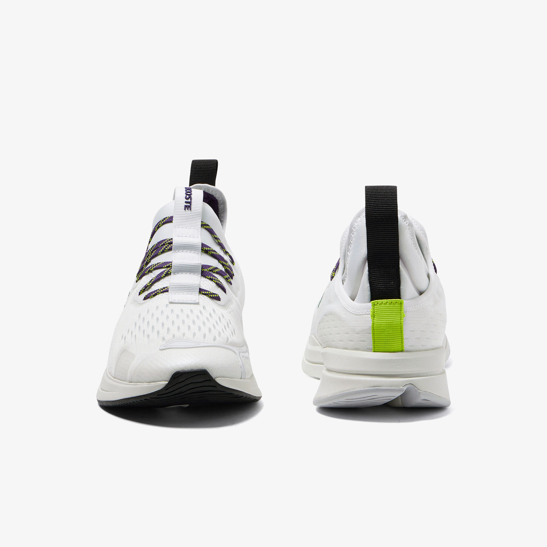 men s lacoste run spin comfort textile trainers