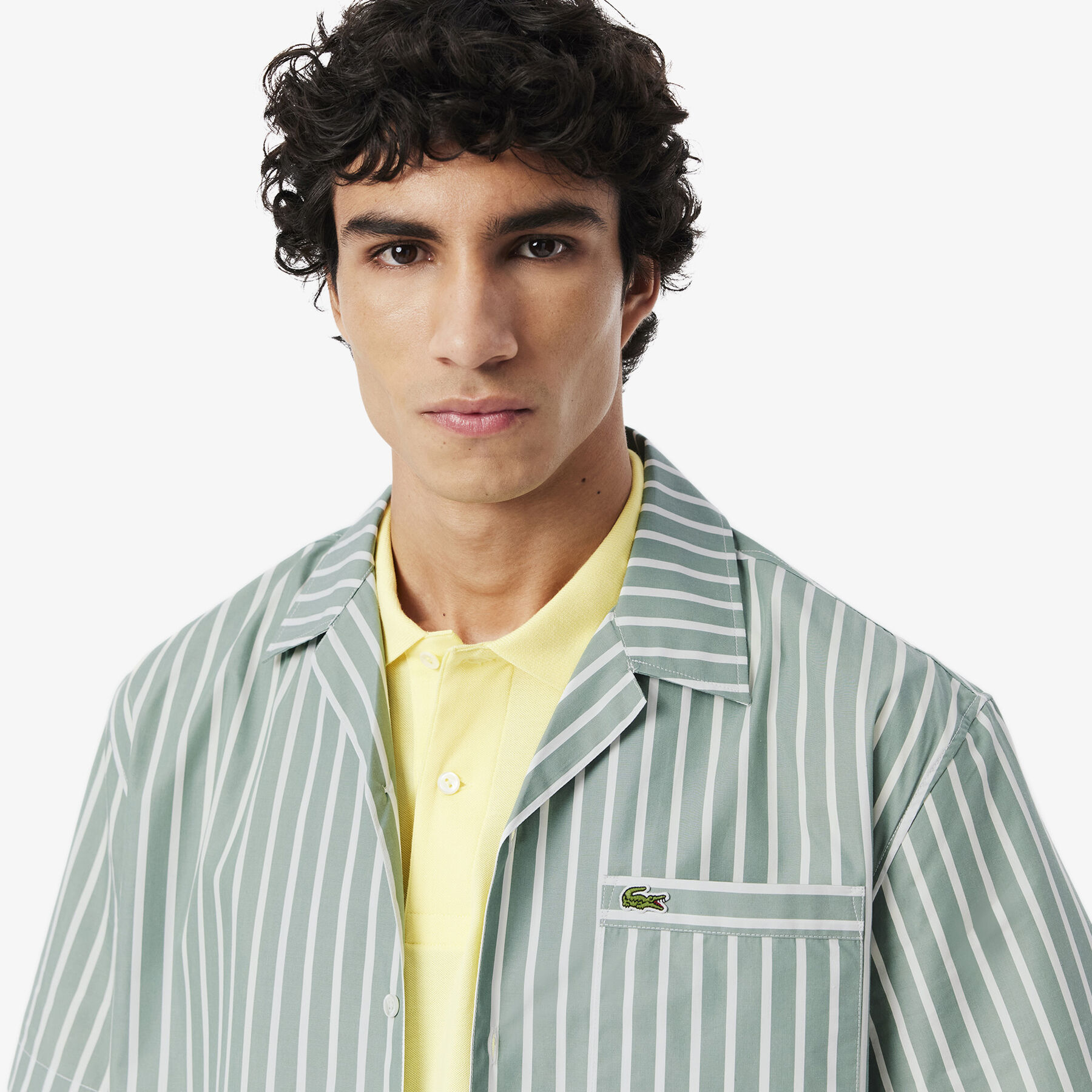 Relaxed Fit Striped Short Sleeved Shirt