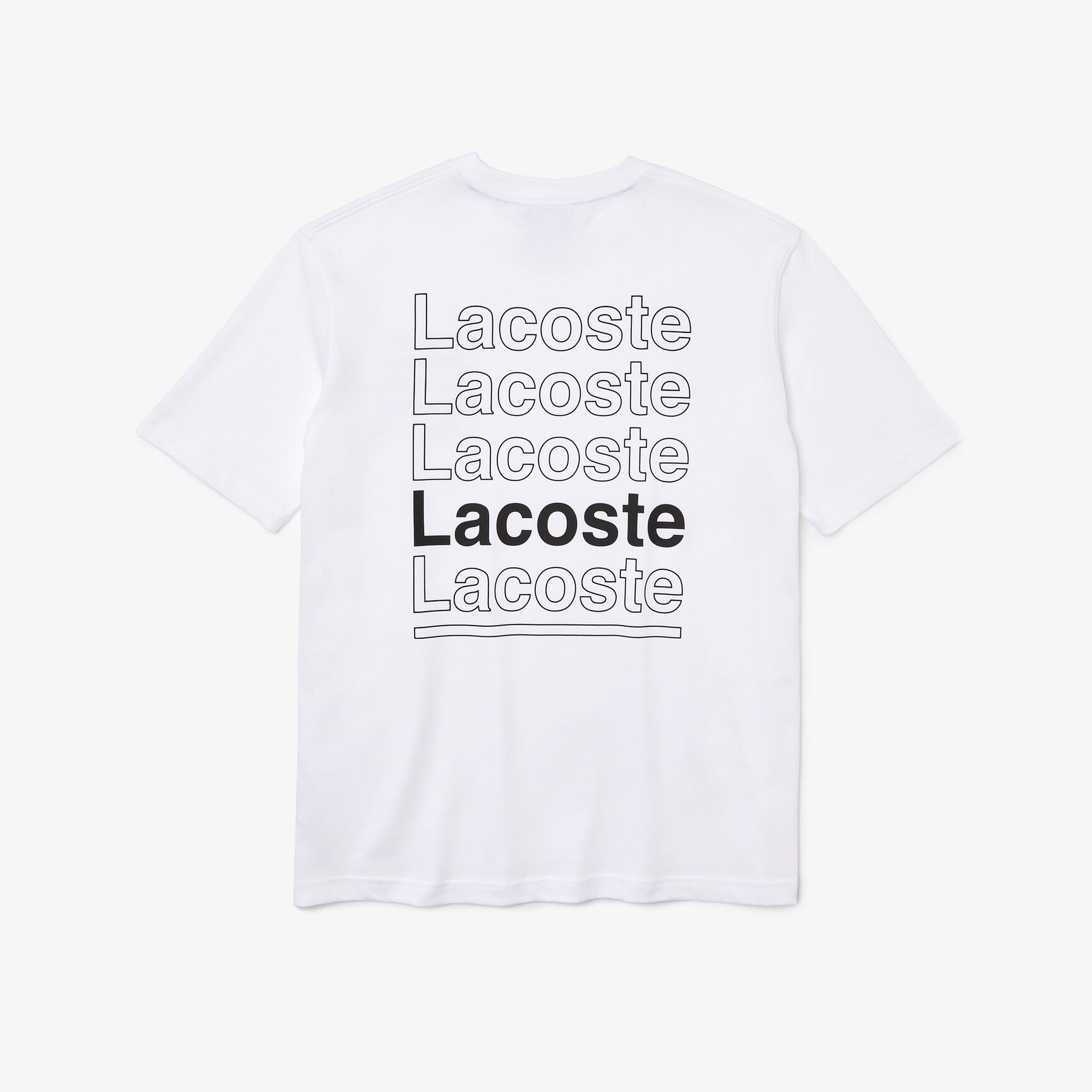 Men's Lacoste L!VE Loose Fit Printed Cotton T-shirt